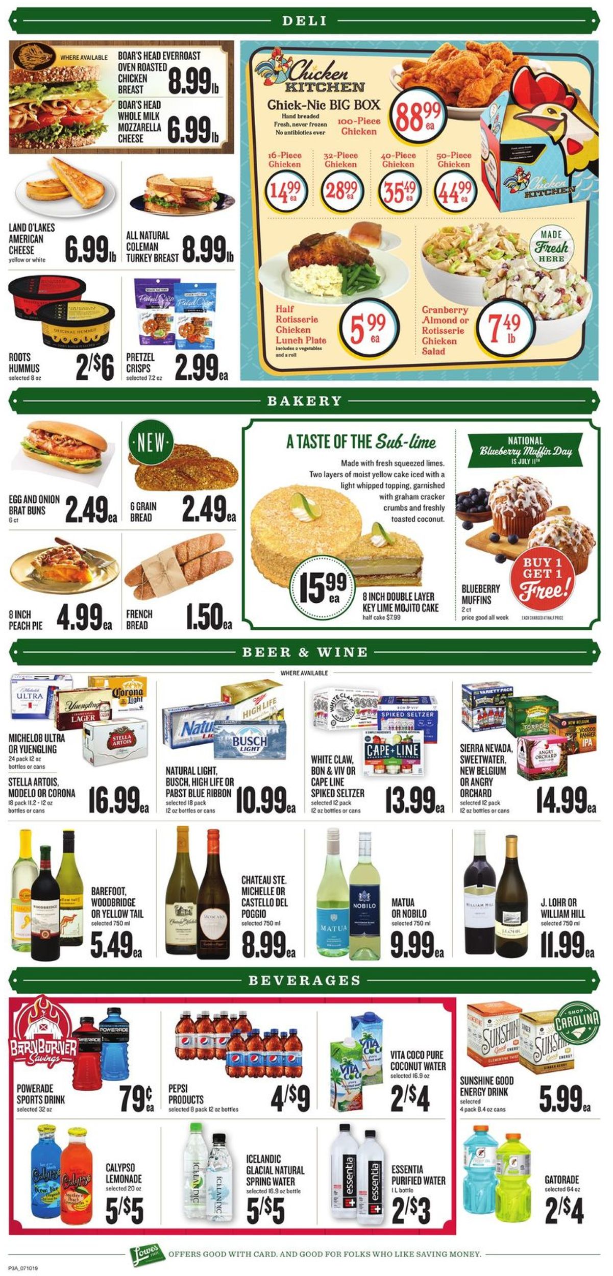 Catalogue Lowes Foods from 07/10/2019