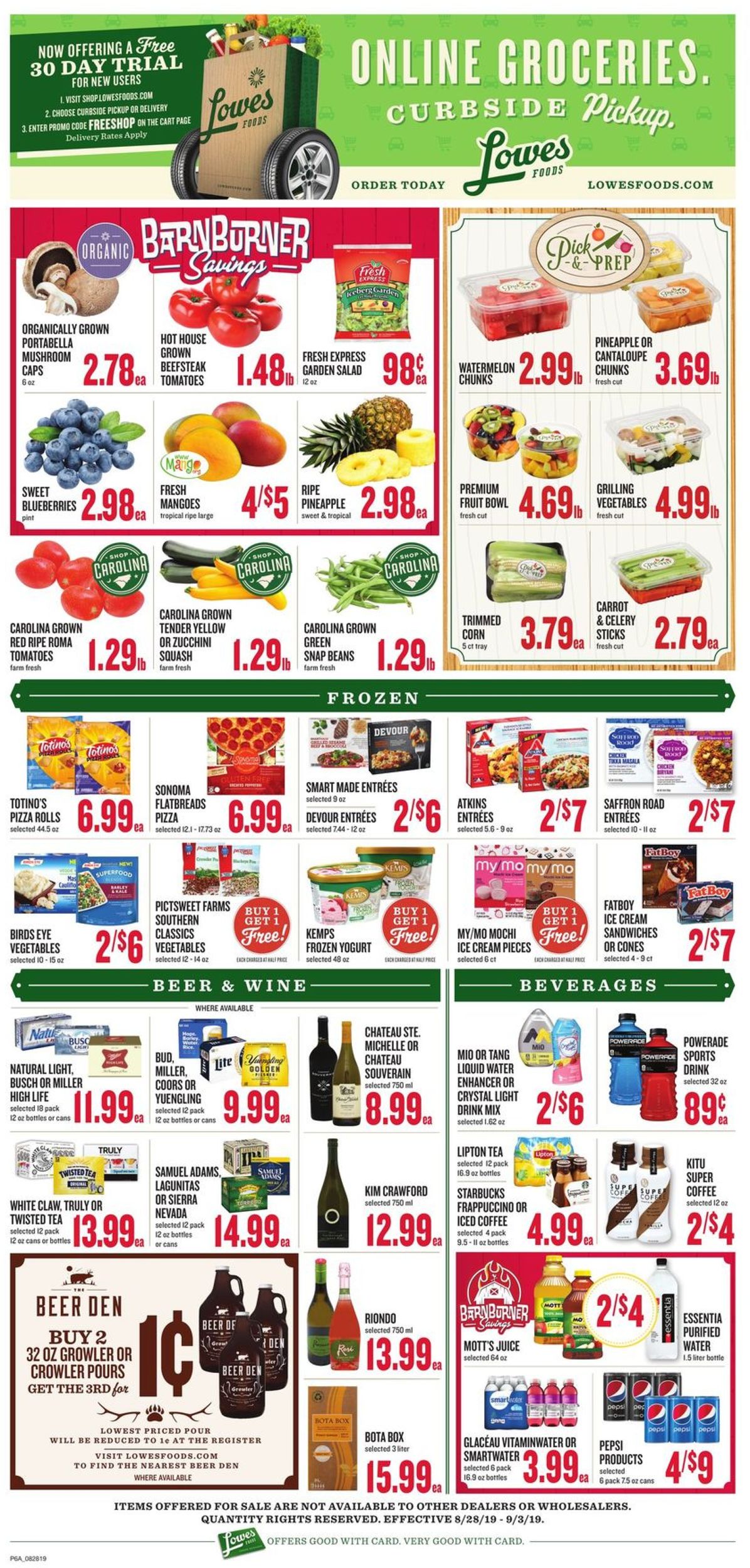 Catalogue Lowes Foods from 08/28/2019