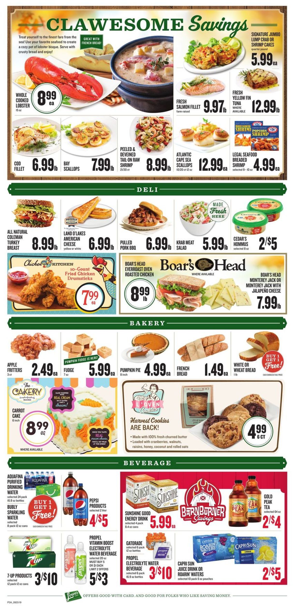 Catalogue Lowes Foods from 09/25/2019