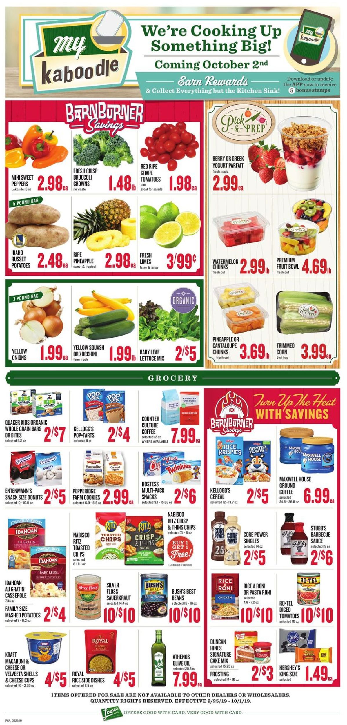 Catalogue Lowes Foods from 09/25/2019