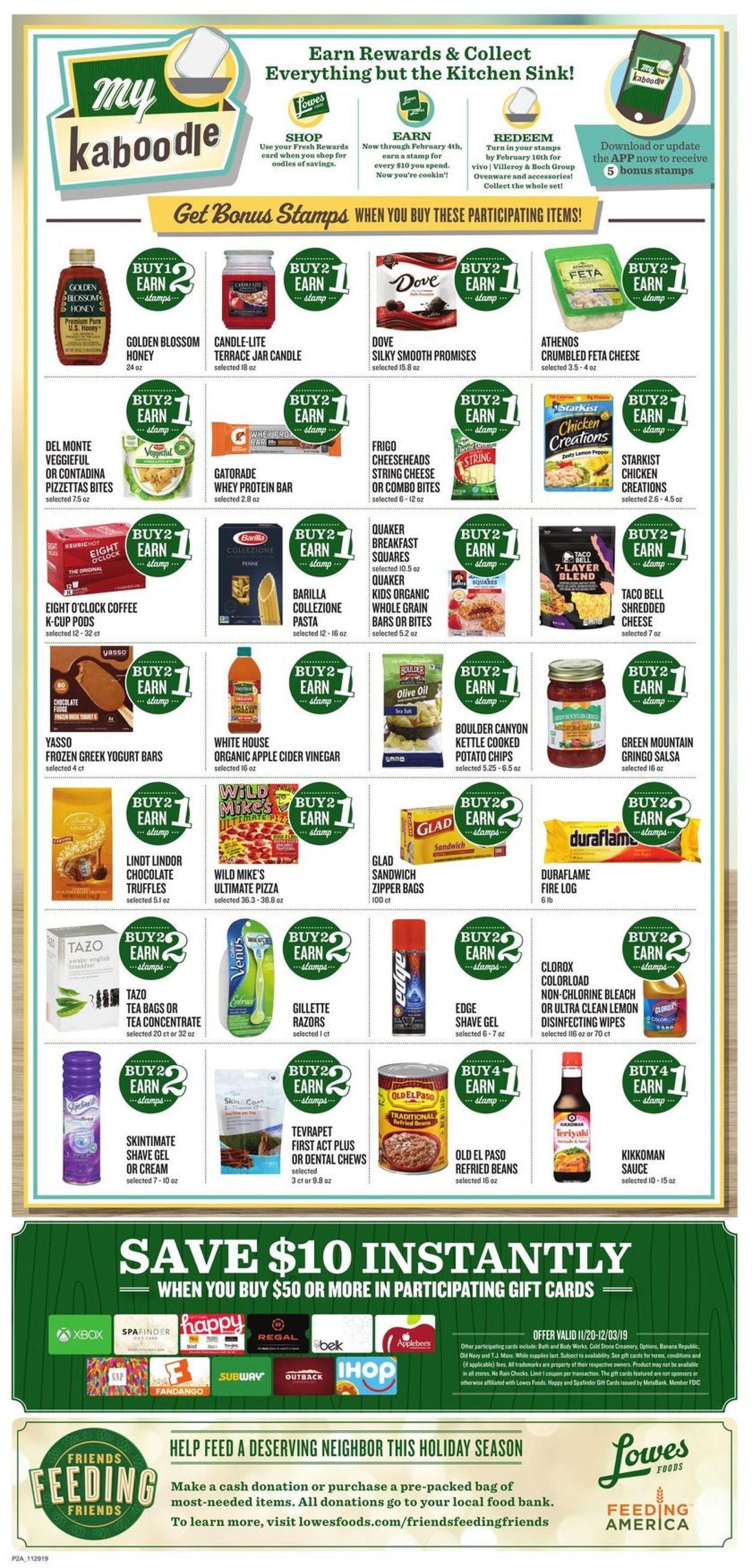 Catalogue Lowes Foods from 11/29/2019