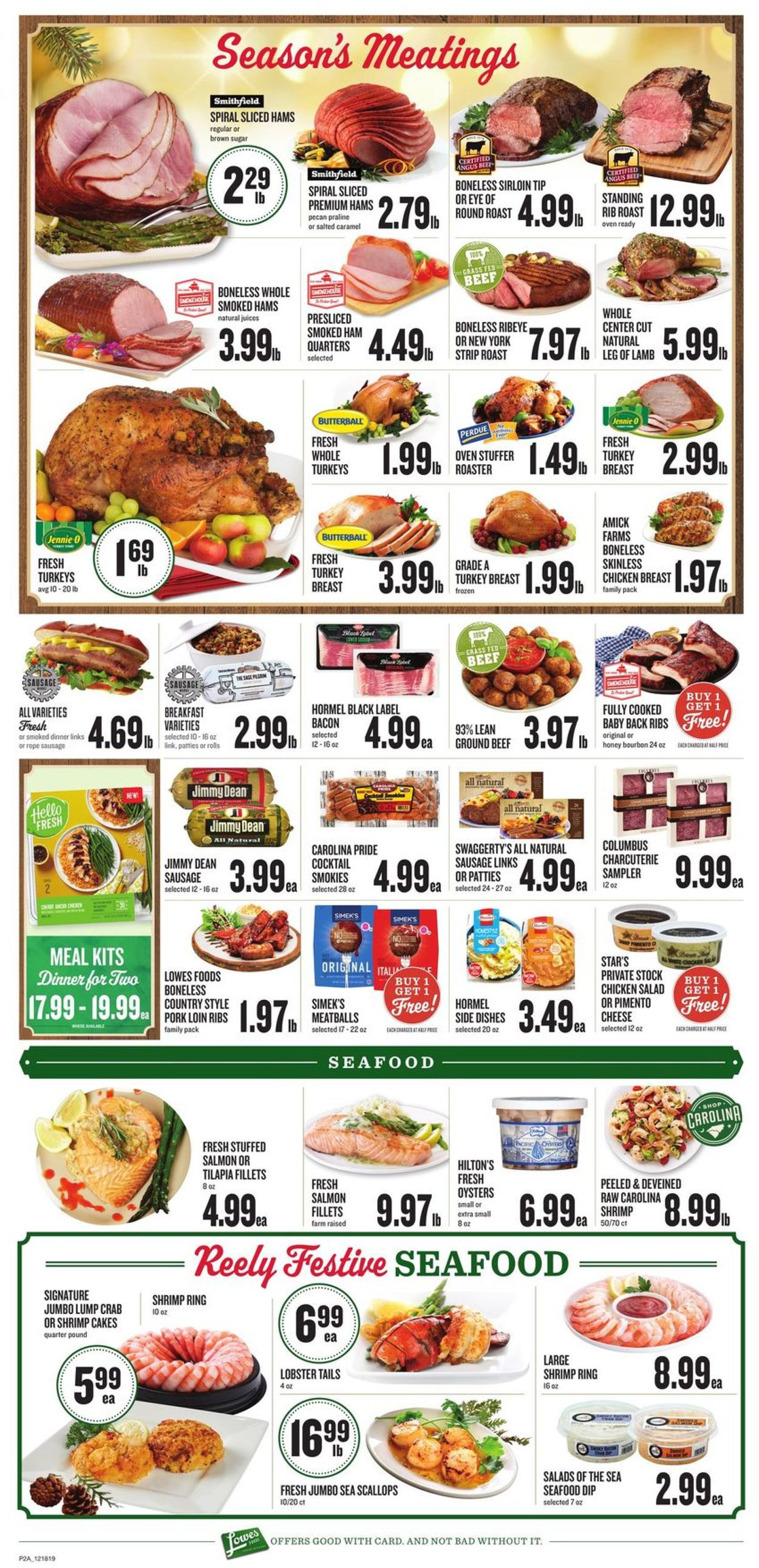 Catalogue Lowes Foods Holiday Ad 2019 from 12/18/2019