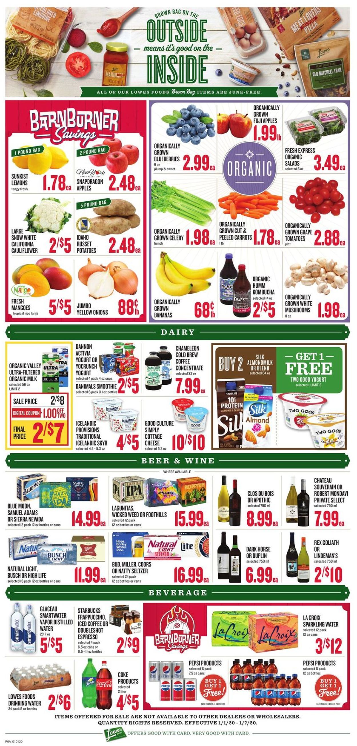 Catalogue Lowes Foods from 01/01/2020