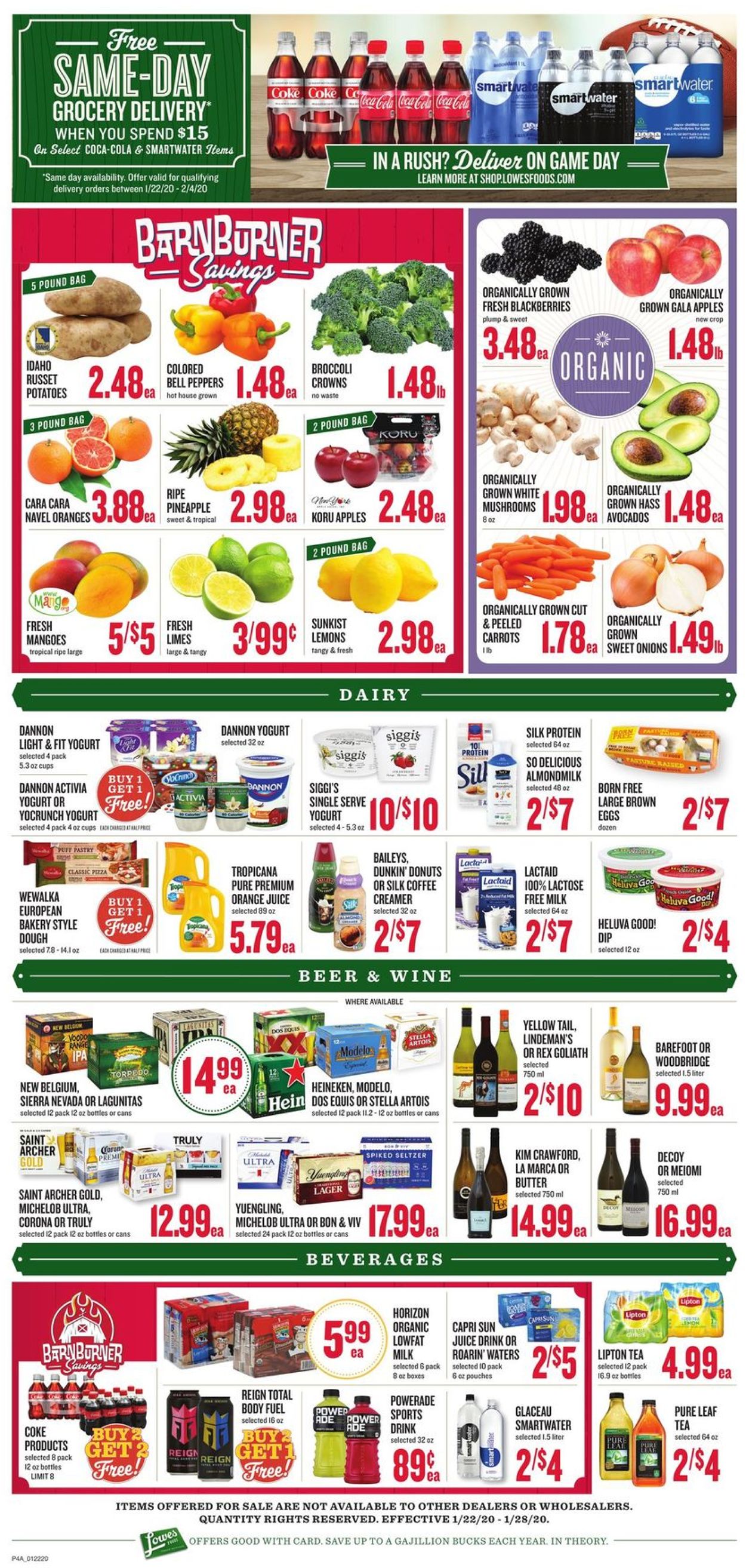 Catalogue Lowes Foods from 01/22/2020