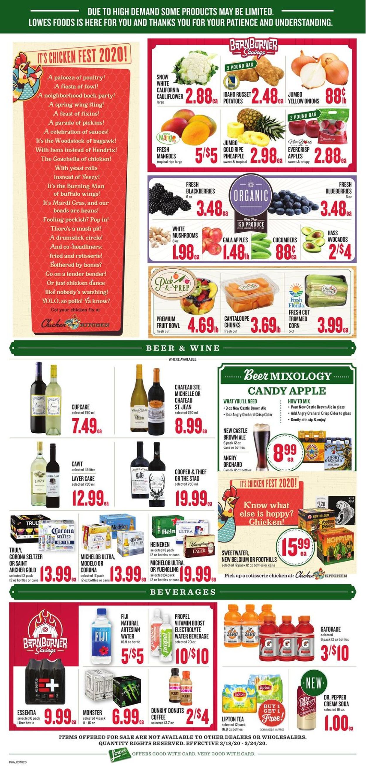 Catalogue Lowes Foods from 03/18/2020