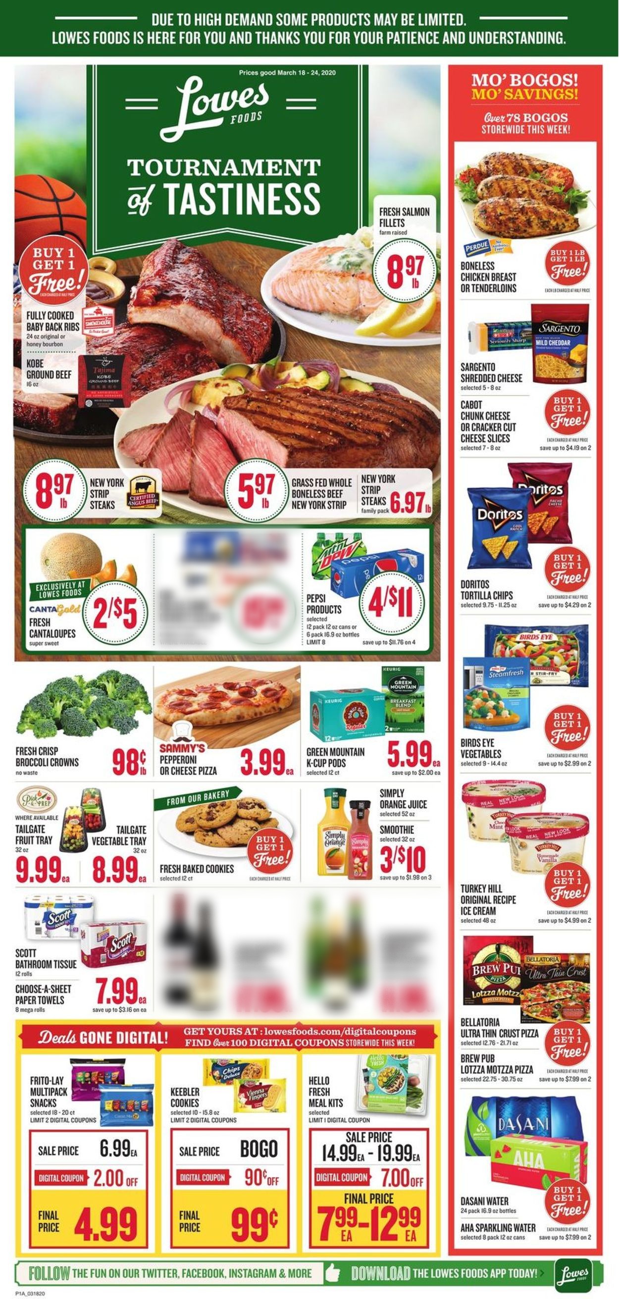 Catalogue Lowes Foods from 03/18/2020