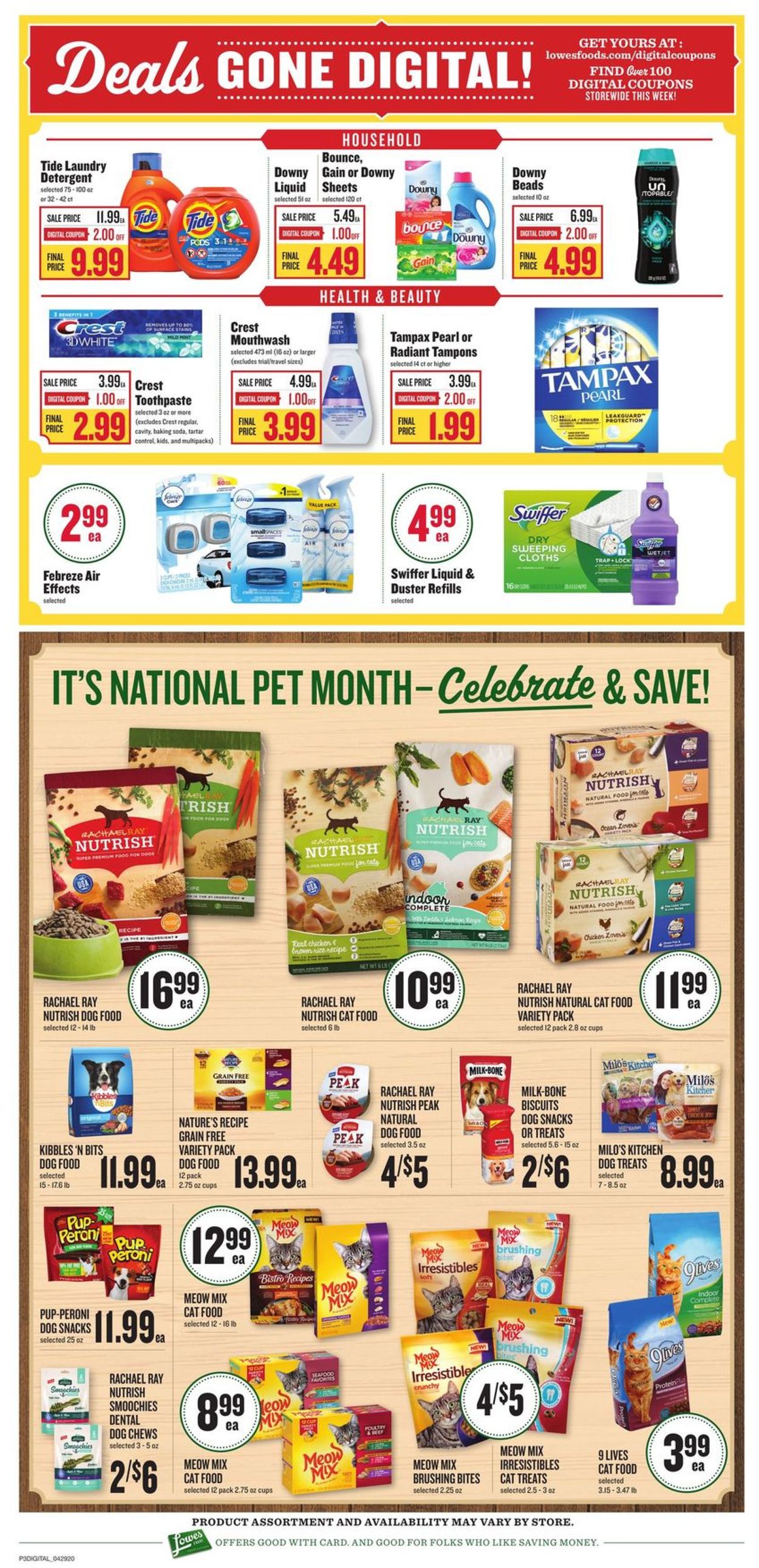 Catalogue Lowes Foods from 04/29/2020