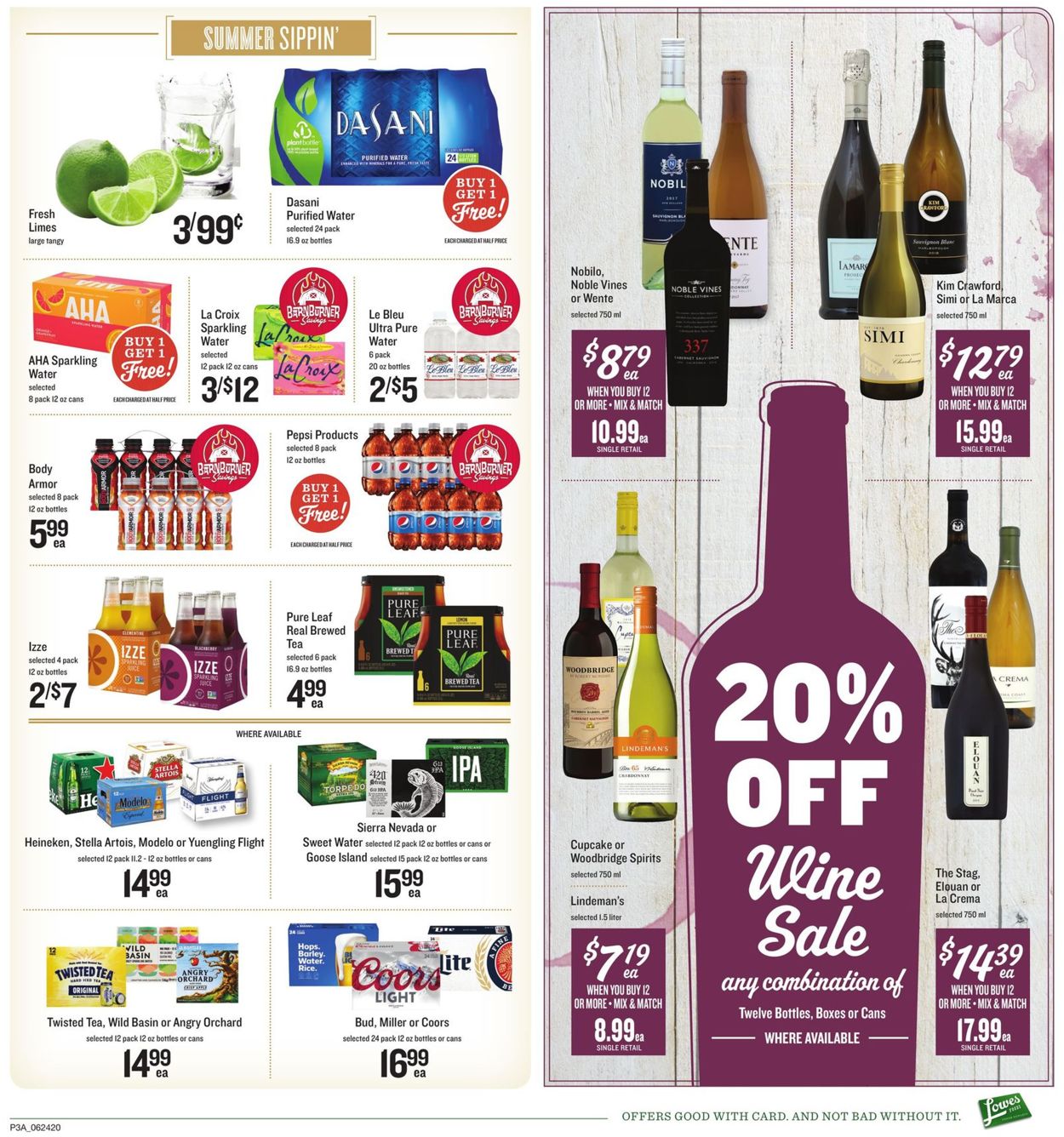 Catalogue Lowes Foods from 06/24/2020