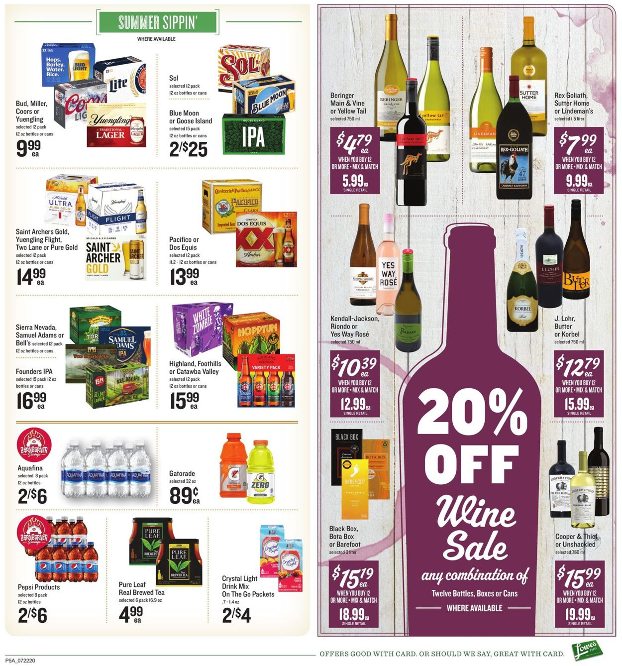 Catalogue Lowes Foods from 07/22/2020