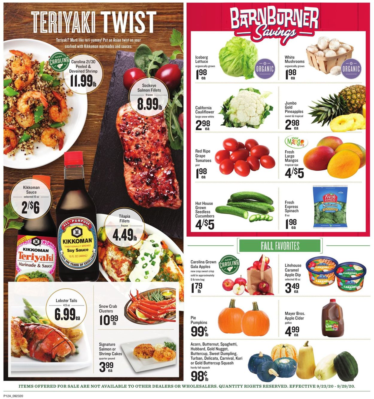 Catalogue Lowes Foods from 09/23/2020