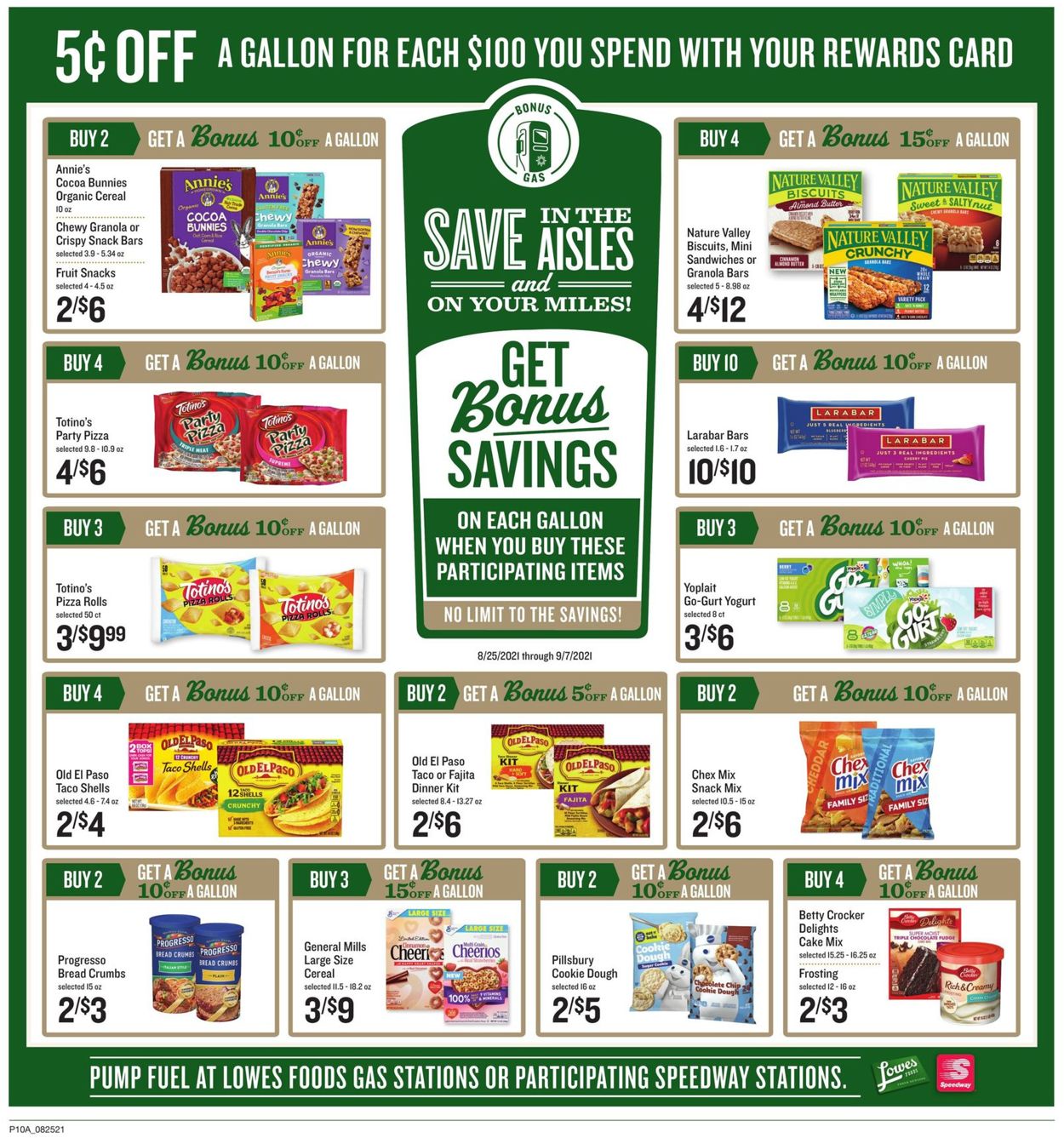 Catalogue Lowes Foods from 08/25/2021
