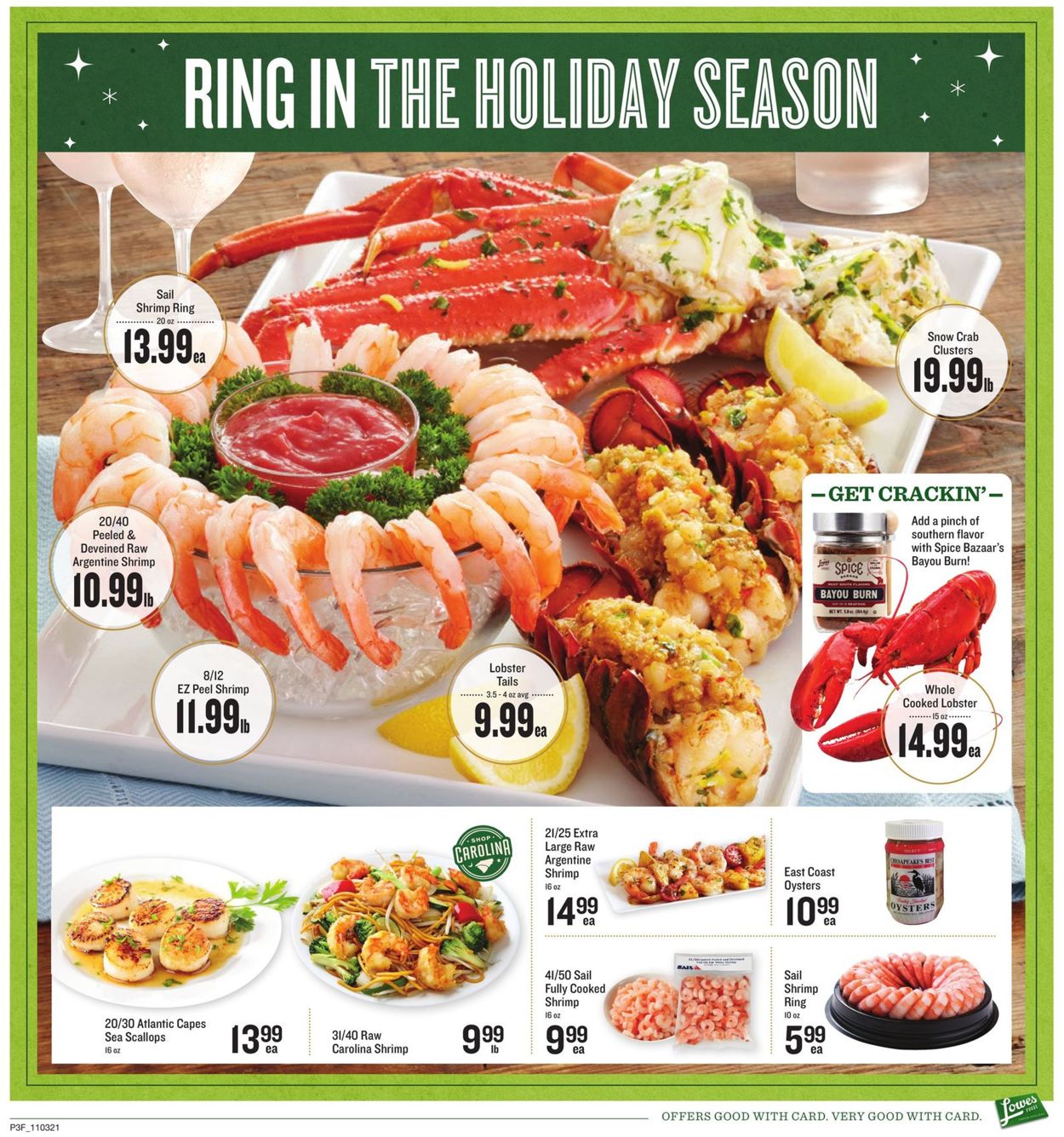 Catalogue Lowes Foods HOLIDAY 2021 from 11/03/2021