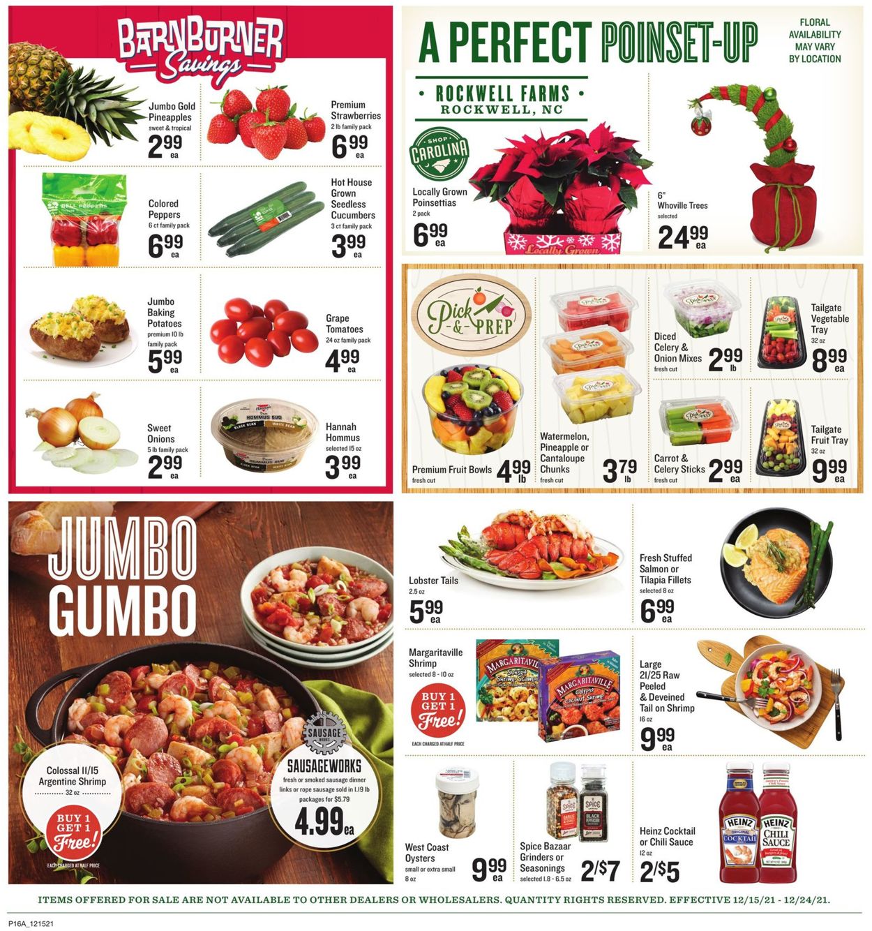 Catalogue Lowes Foods HOLIDAYS 2021 from 12/15/2021