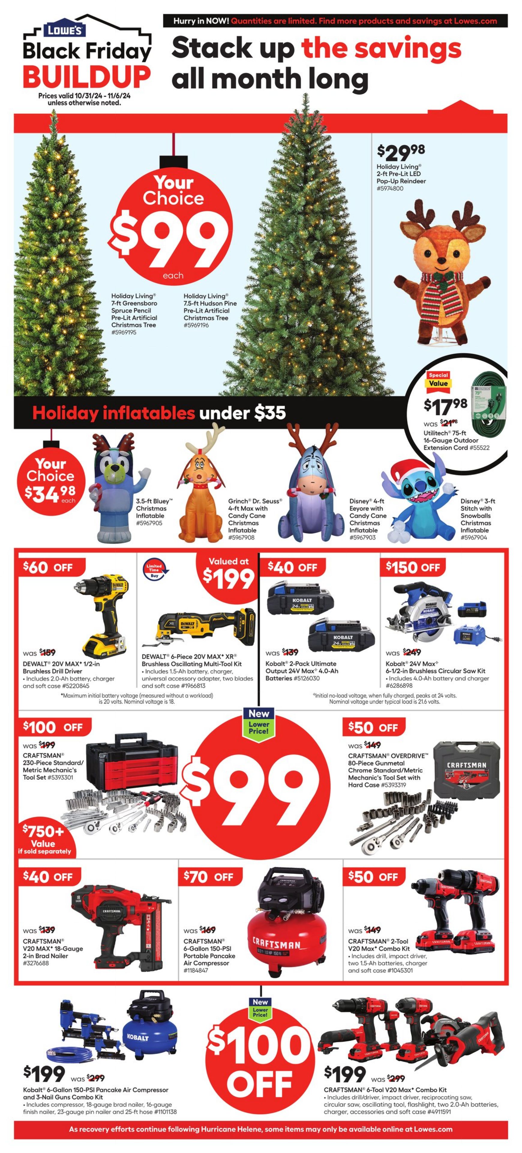 Catalogue Lowe's from 10/31/2024