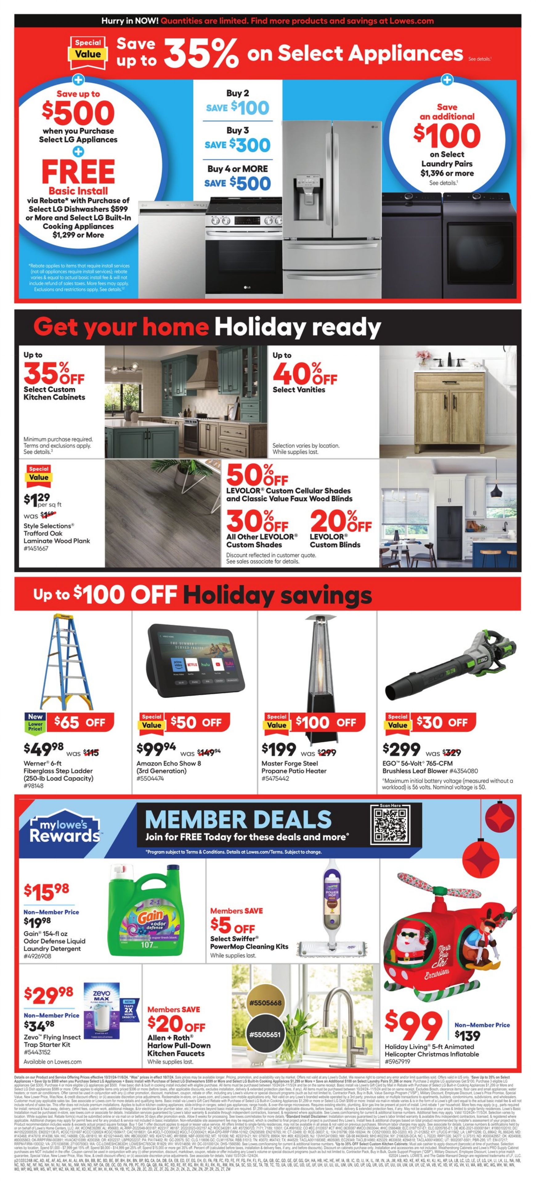 Catalogue Lowe's from 10/31/2024