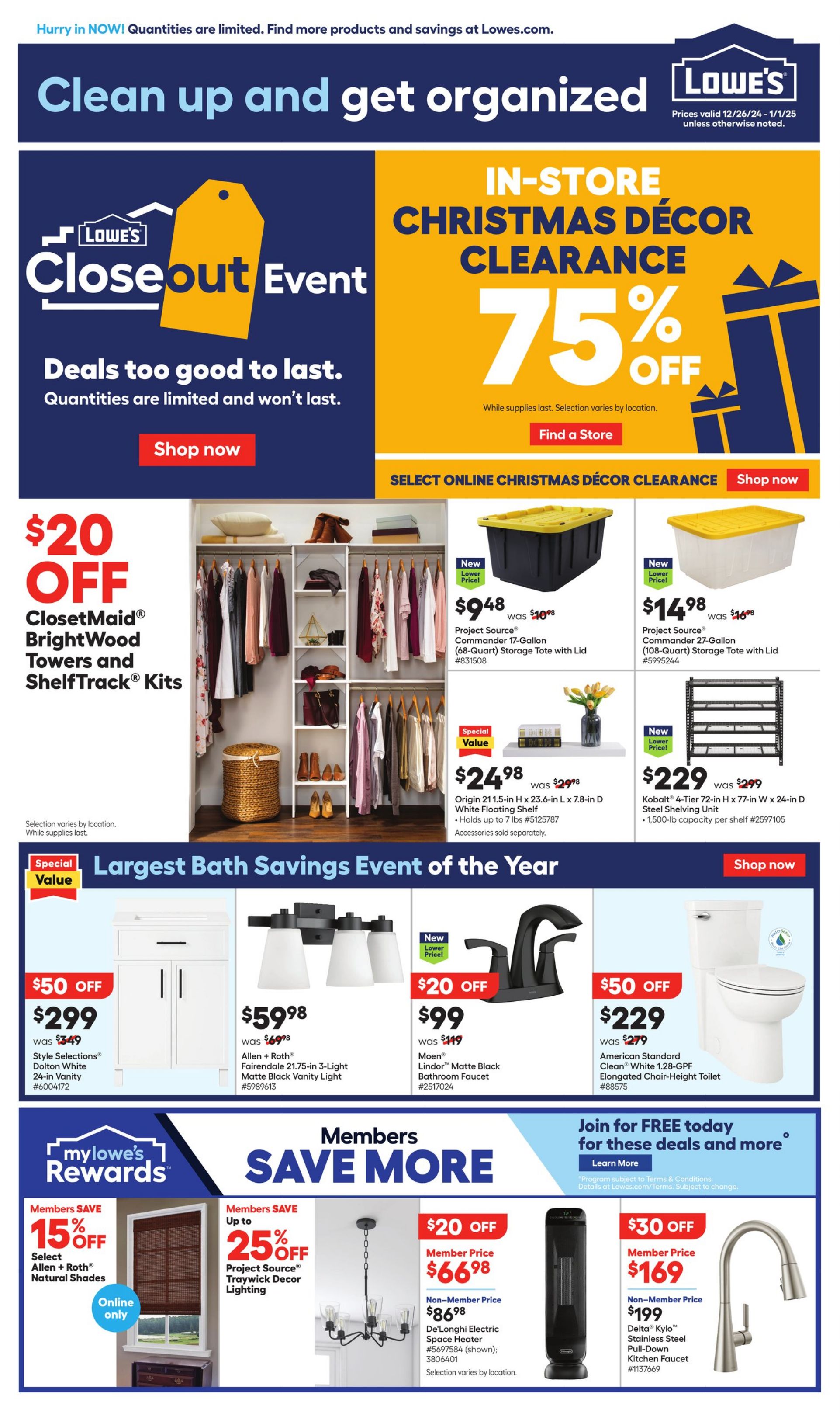 Catalogue Lowe's from 12/26/2024