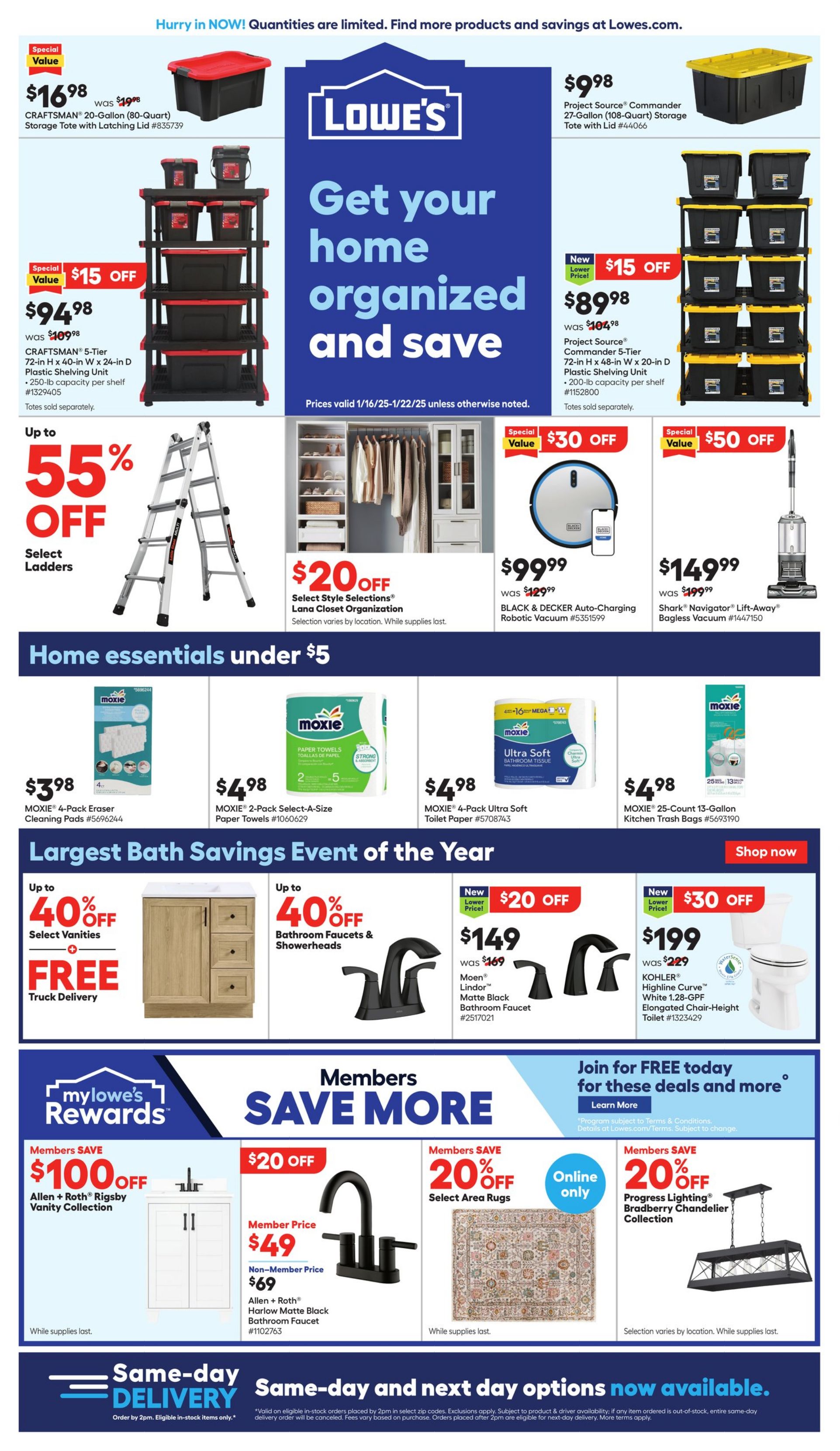 Catalogue Lowe's from 01/16/2025