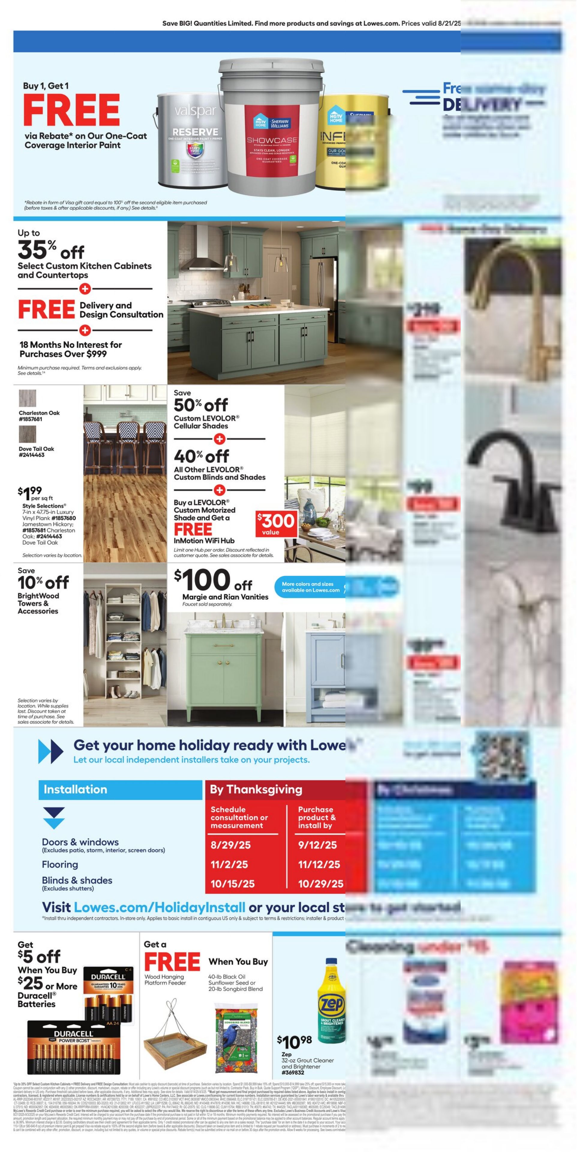 Catalogue Lowe's from 08/21/2025