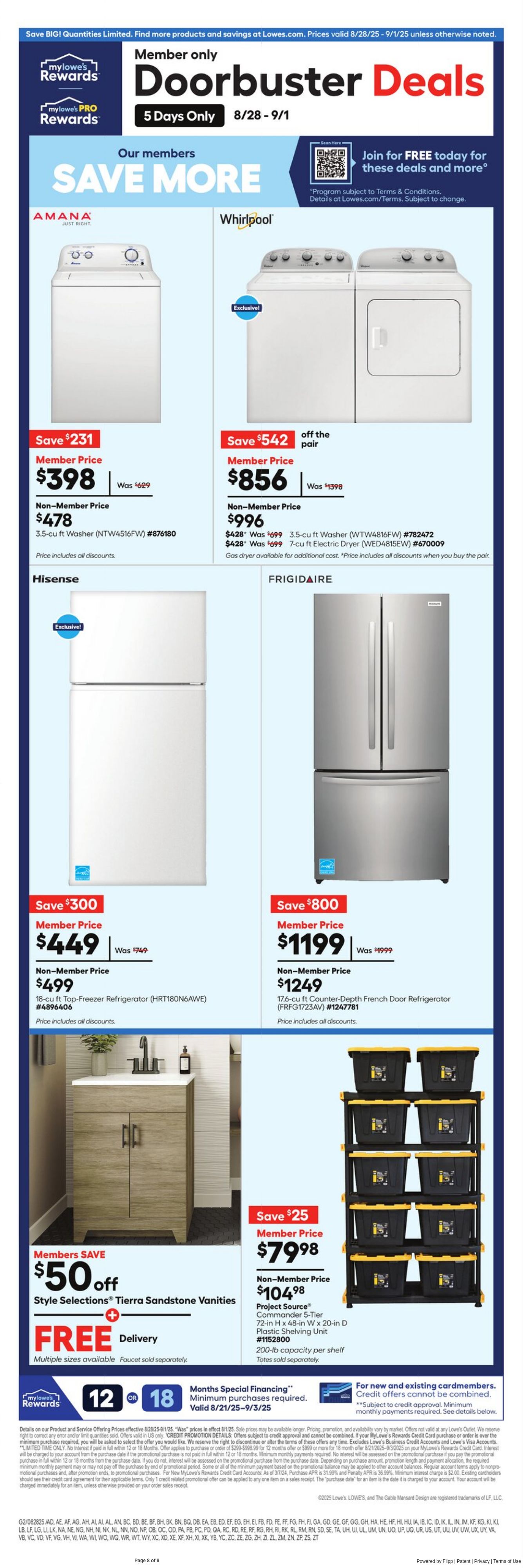 Catalogue Lowe's from 08/28/2025