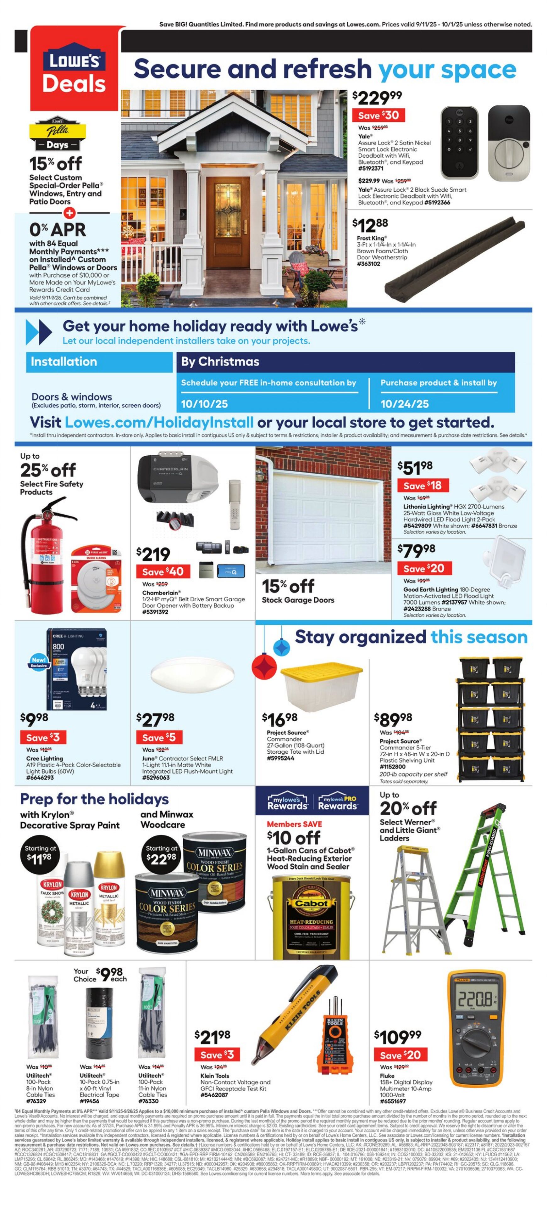 Catalogue Lowe's from 09/11/2025