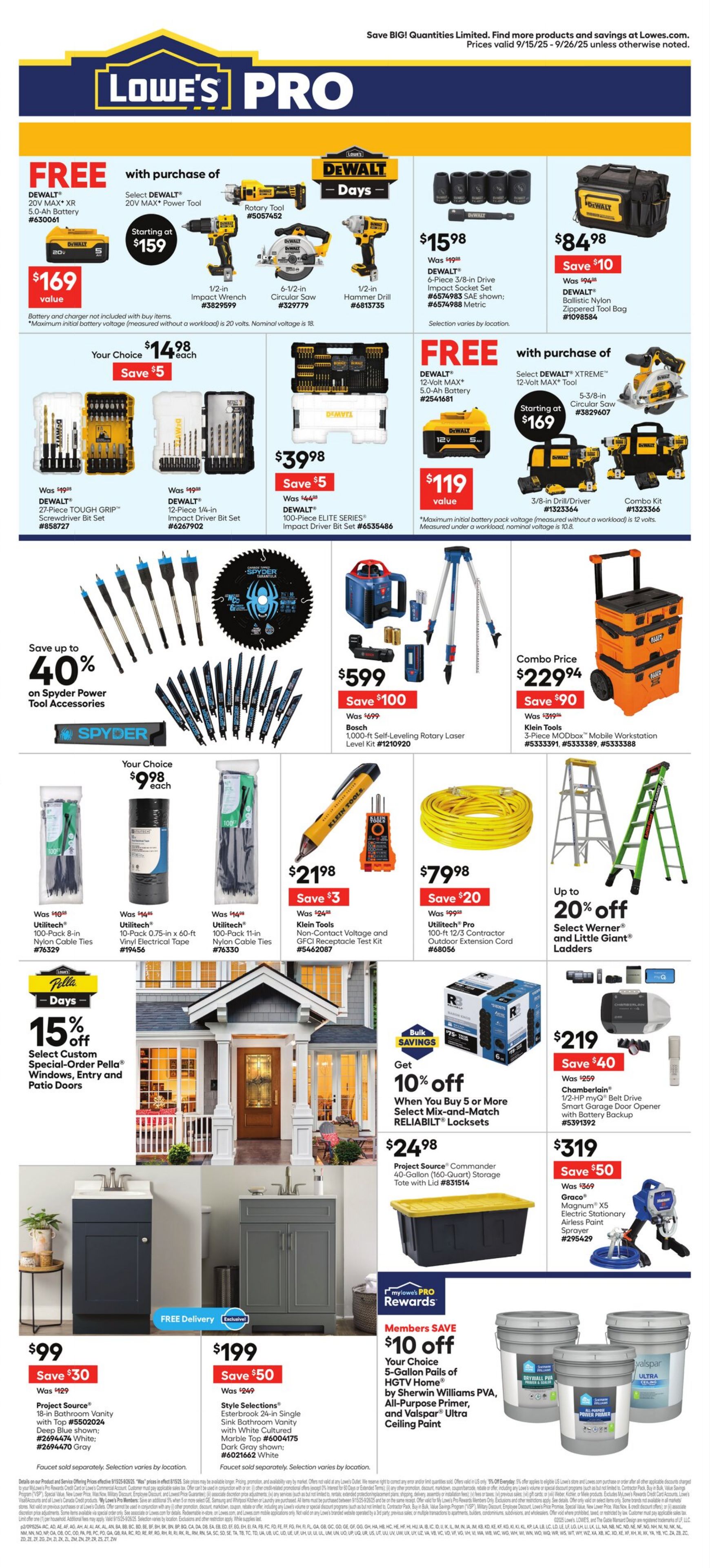 Catalogue Lowe's from 09/15/2025