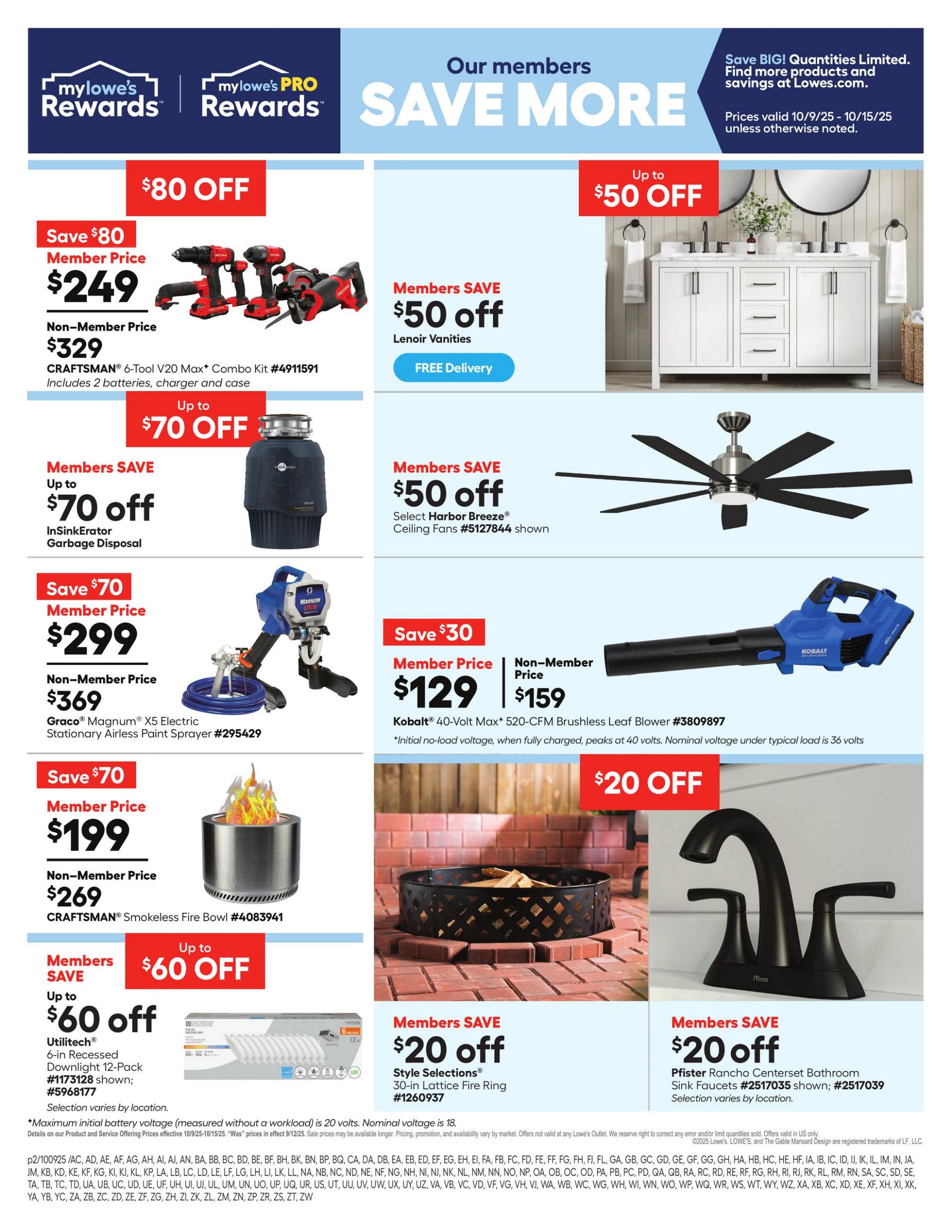 Catalogue Lowe's from 10/09/2025