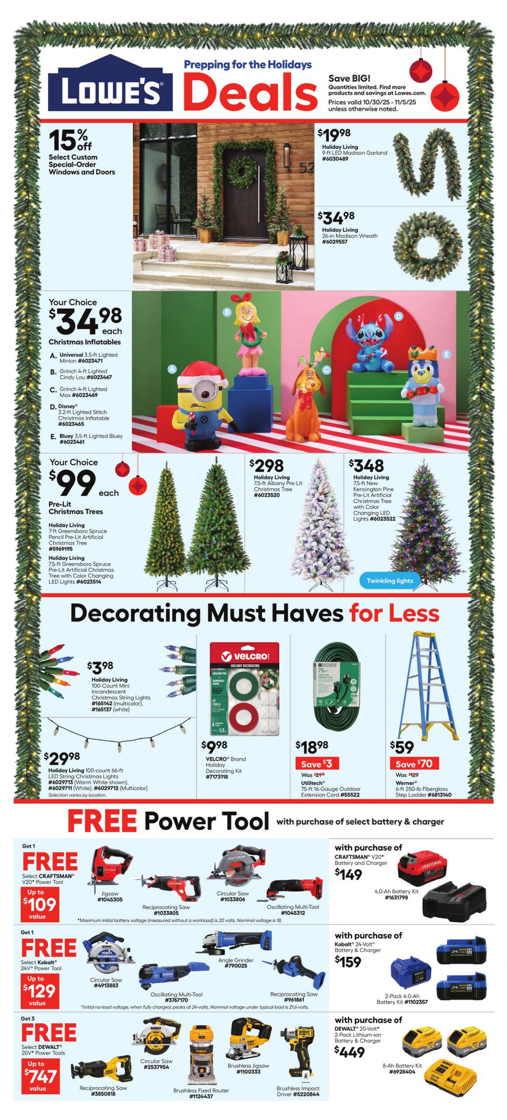 Catalogue Lowe's from 10/30/2025