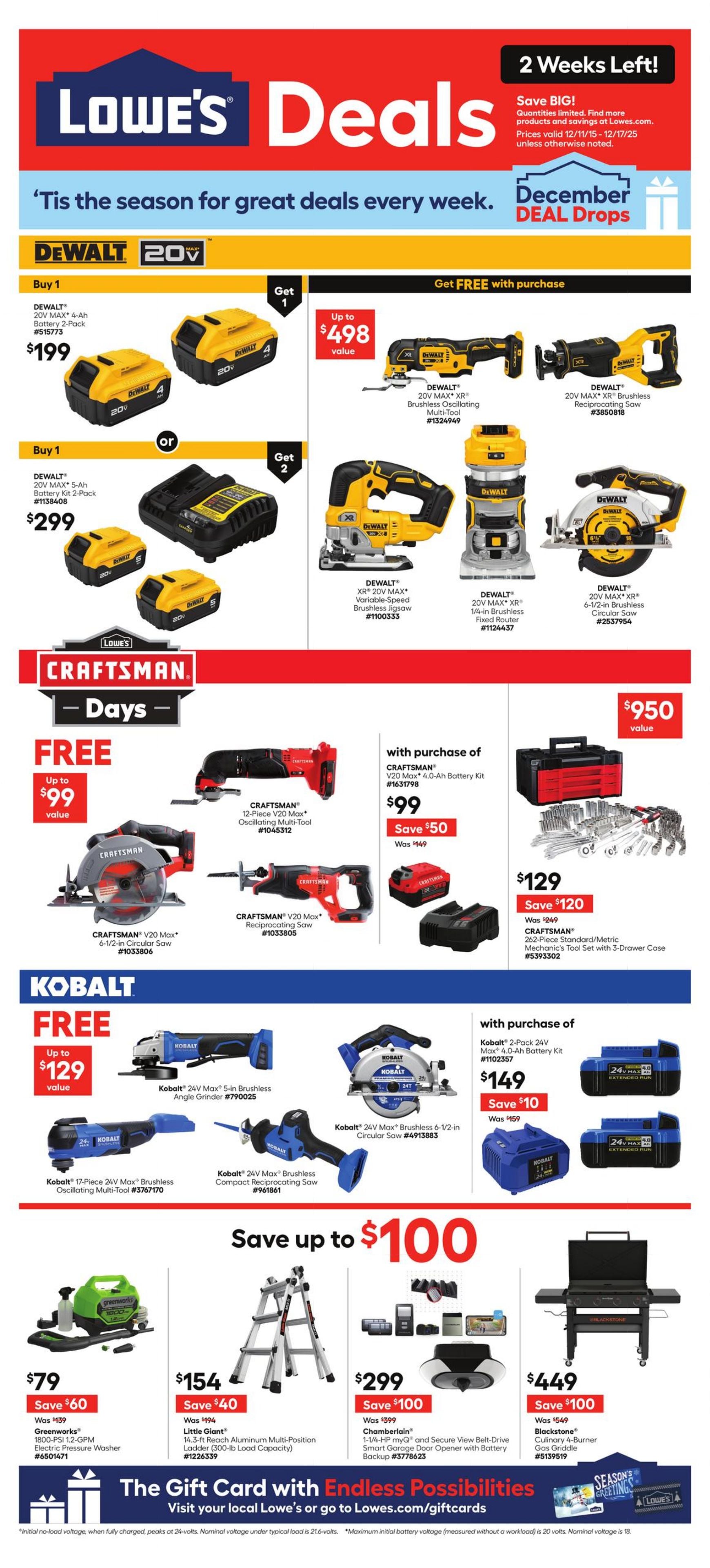 Catalogue Lowe's from 12/11/2025