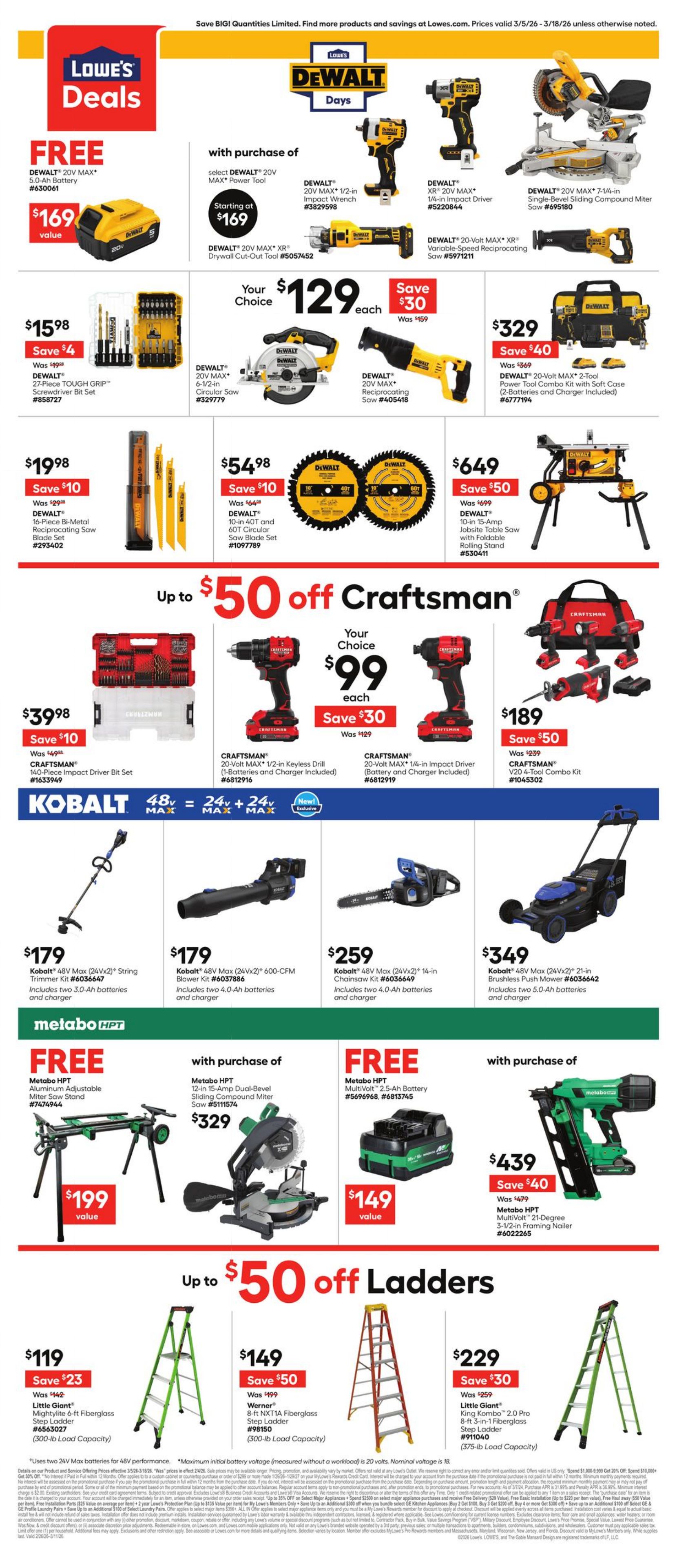 Catalogue Lowe's from 03/05/2026