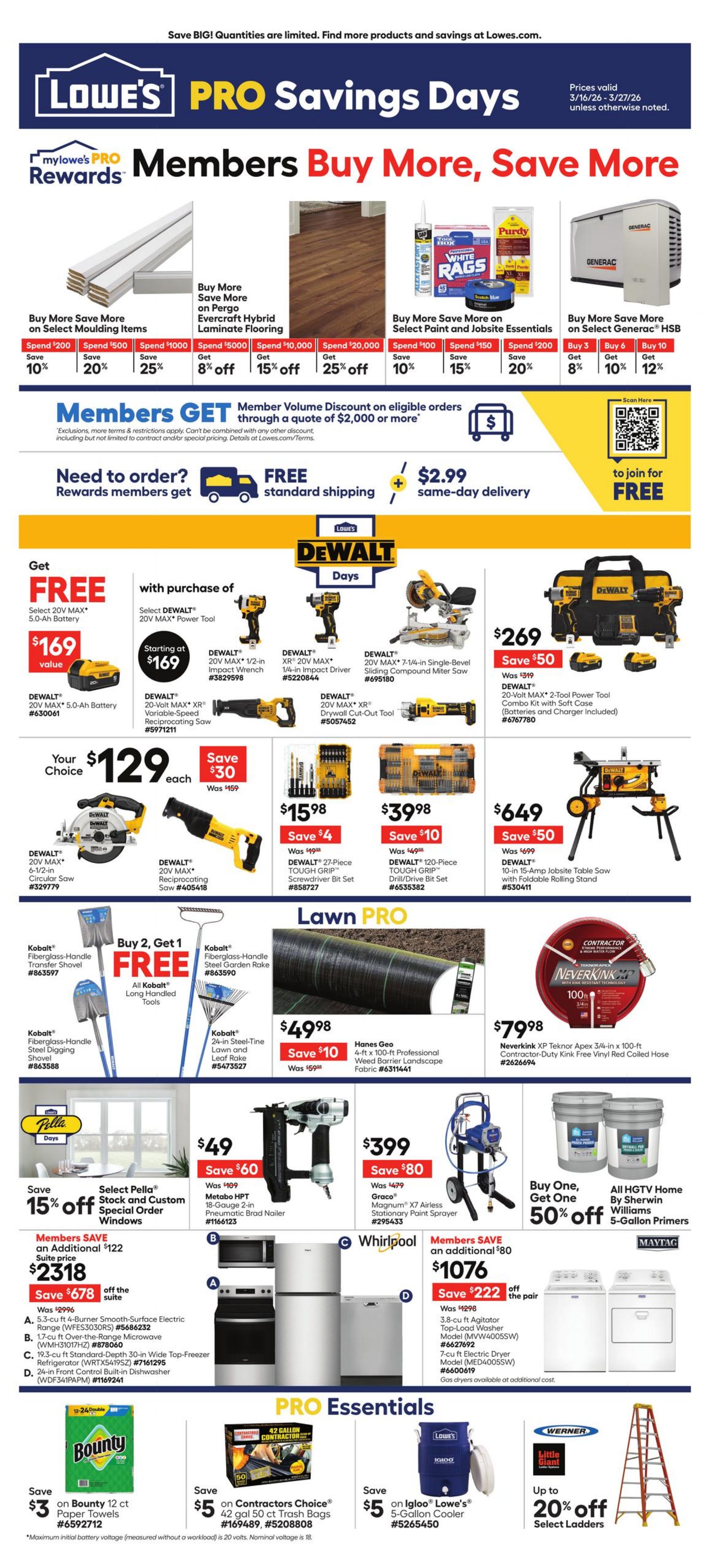 Catalogue Lowe's from 03/16/2026