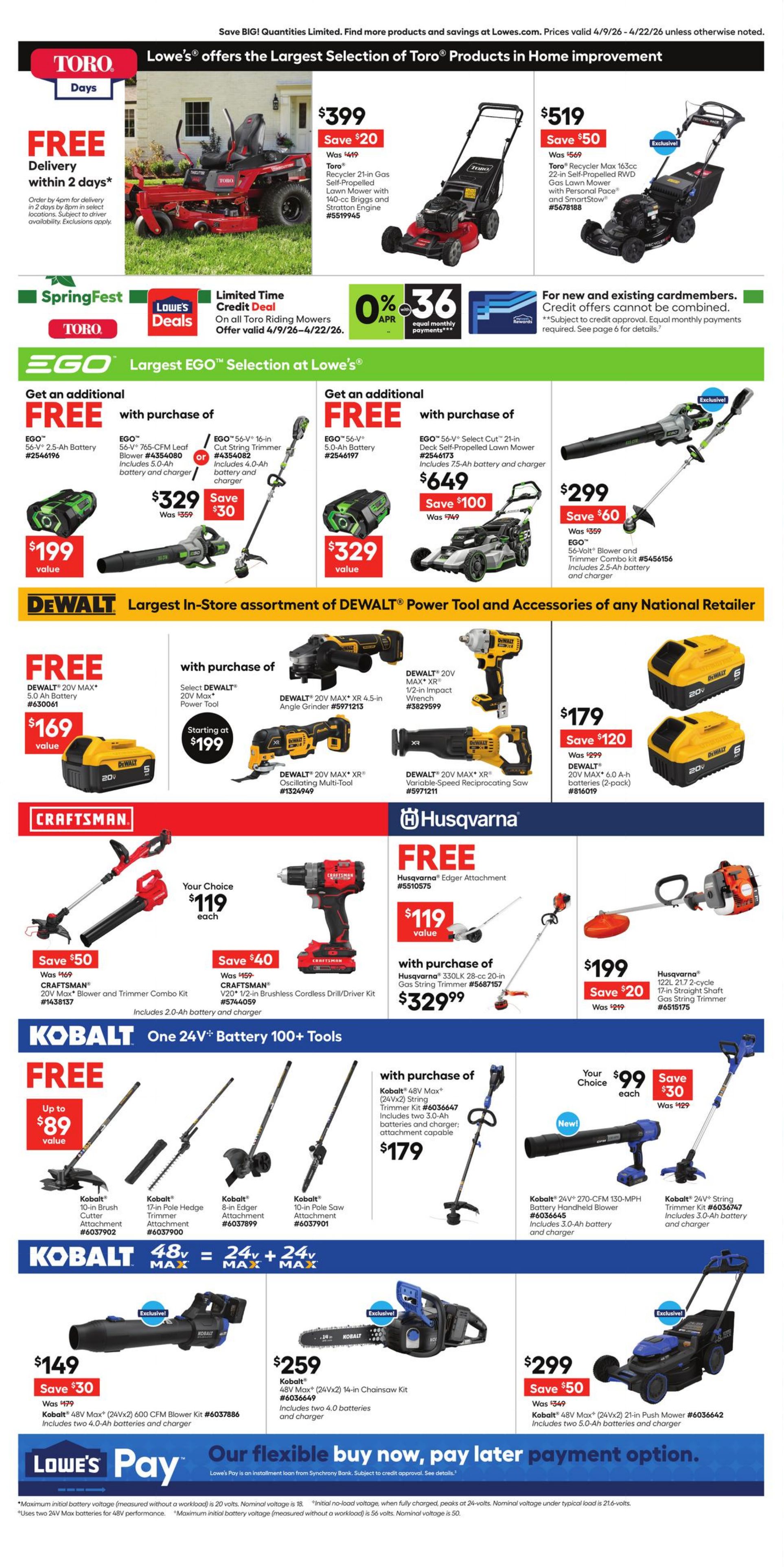 Catalogue Lowe's from 04/09/2026