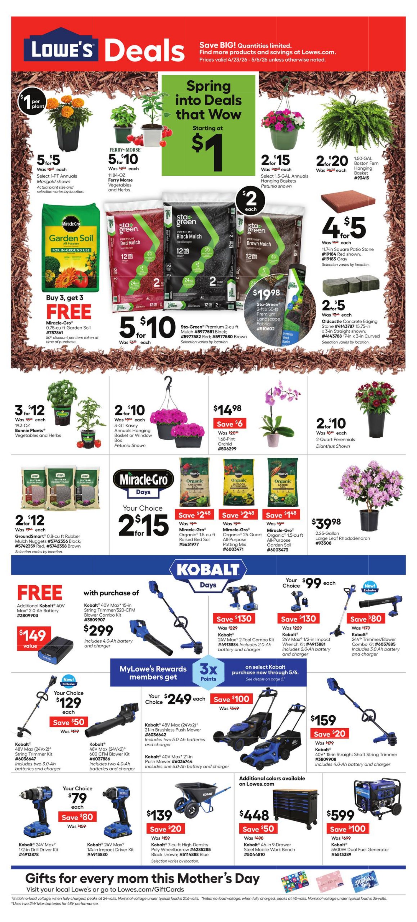 Catalogue Lowe's from 04/23/2026