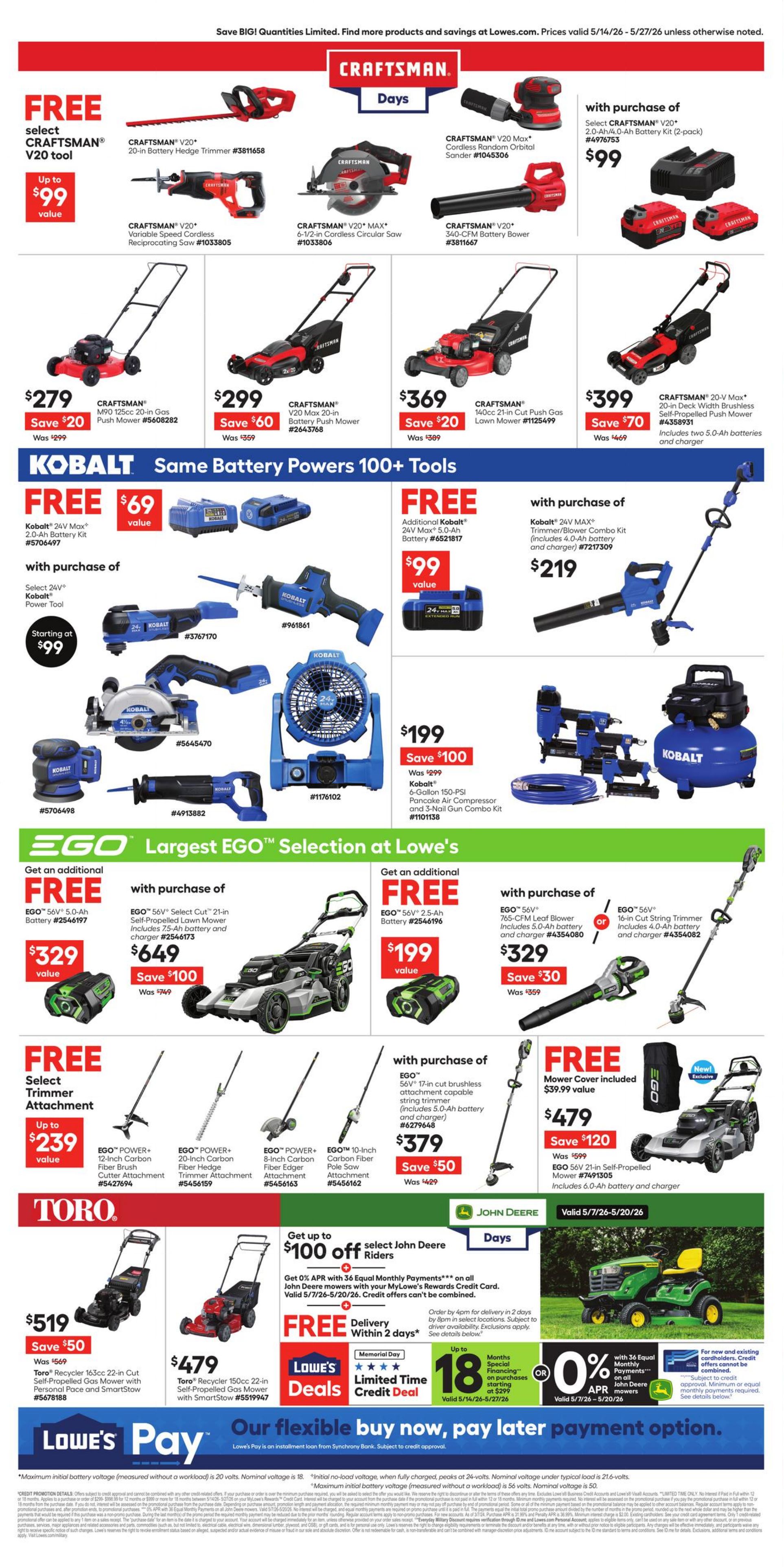 Catalogue Lowe's from 05/14/2026
