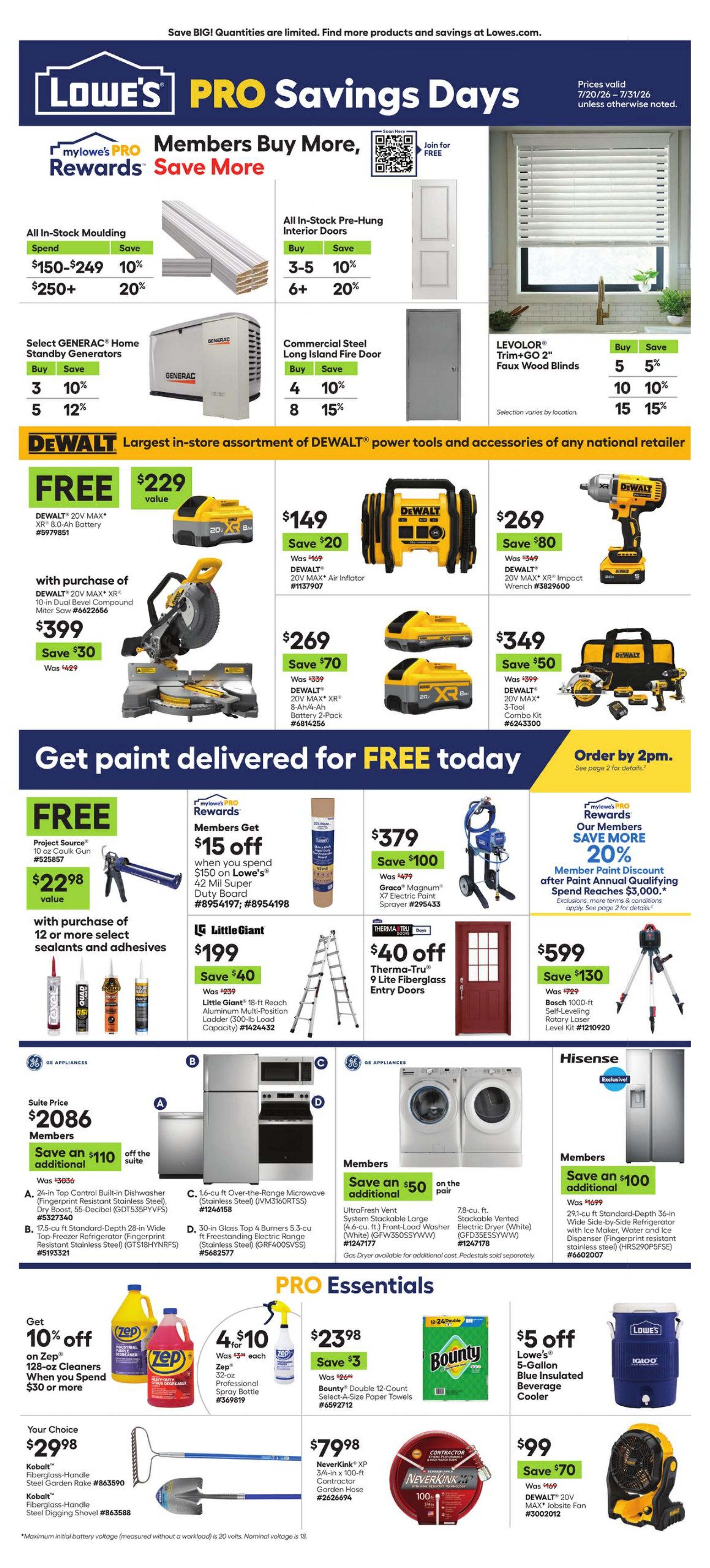 Catalogue Lowe's from 07/20/2026
