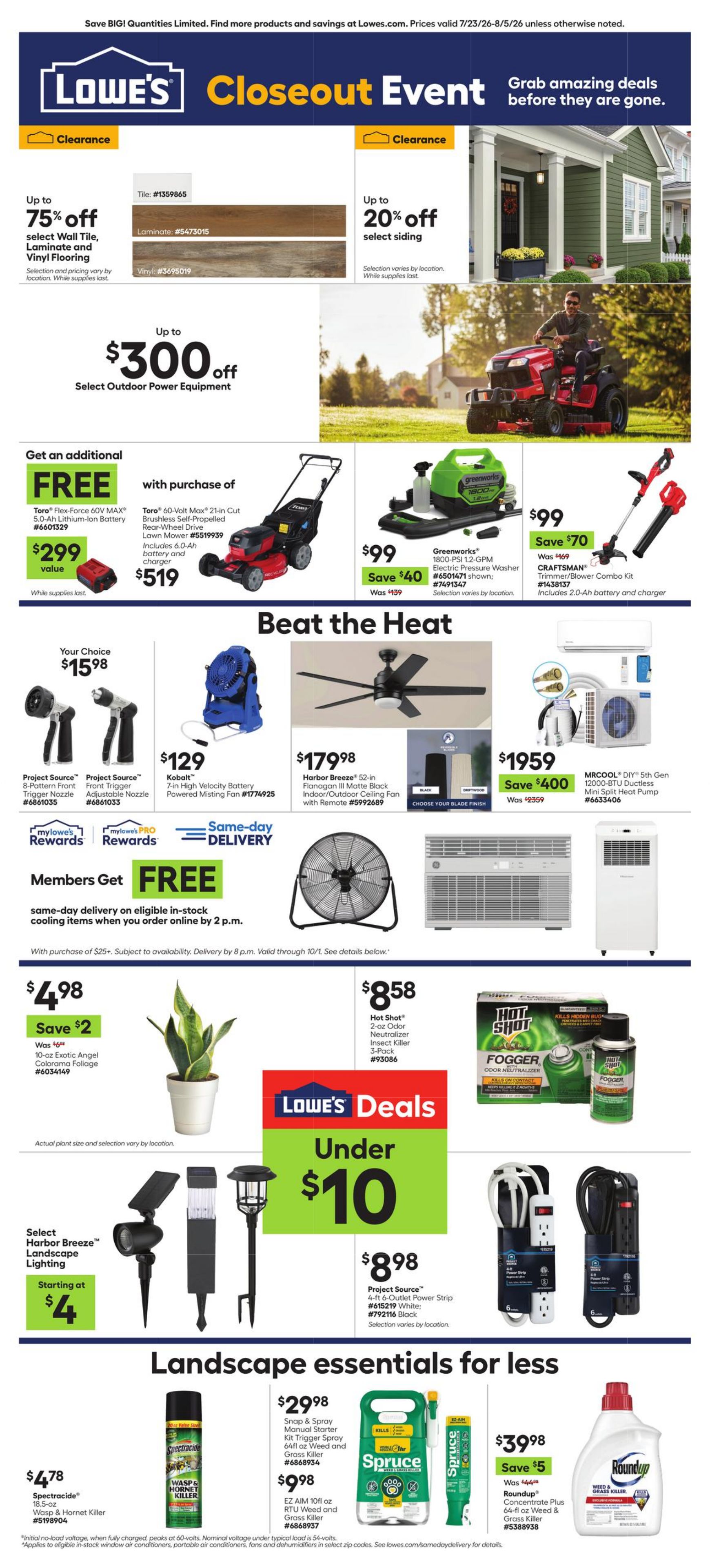 Catalogue Lowe's from 07/23/2026