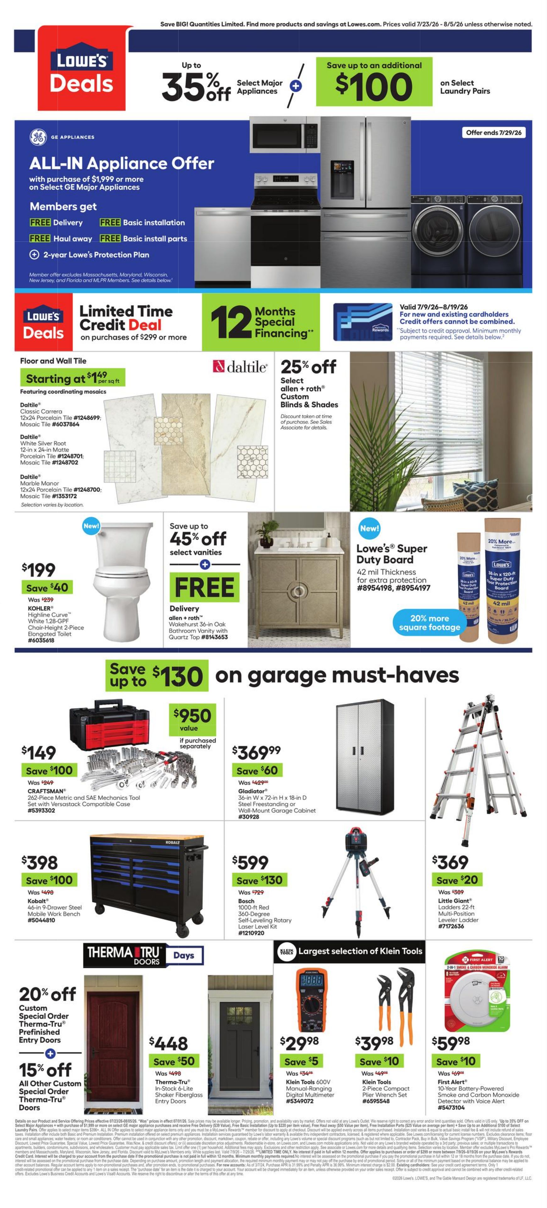 Catalogue Lowe's from 07/23/2026