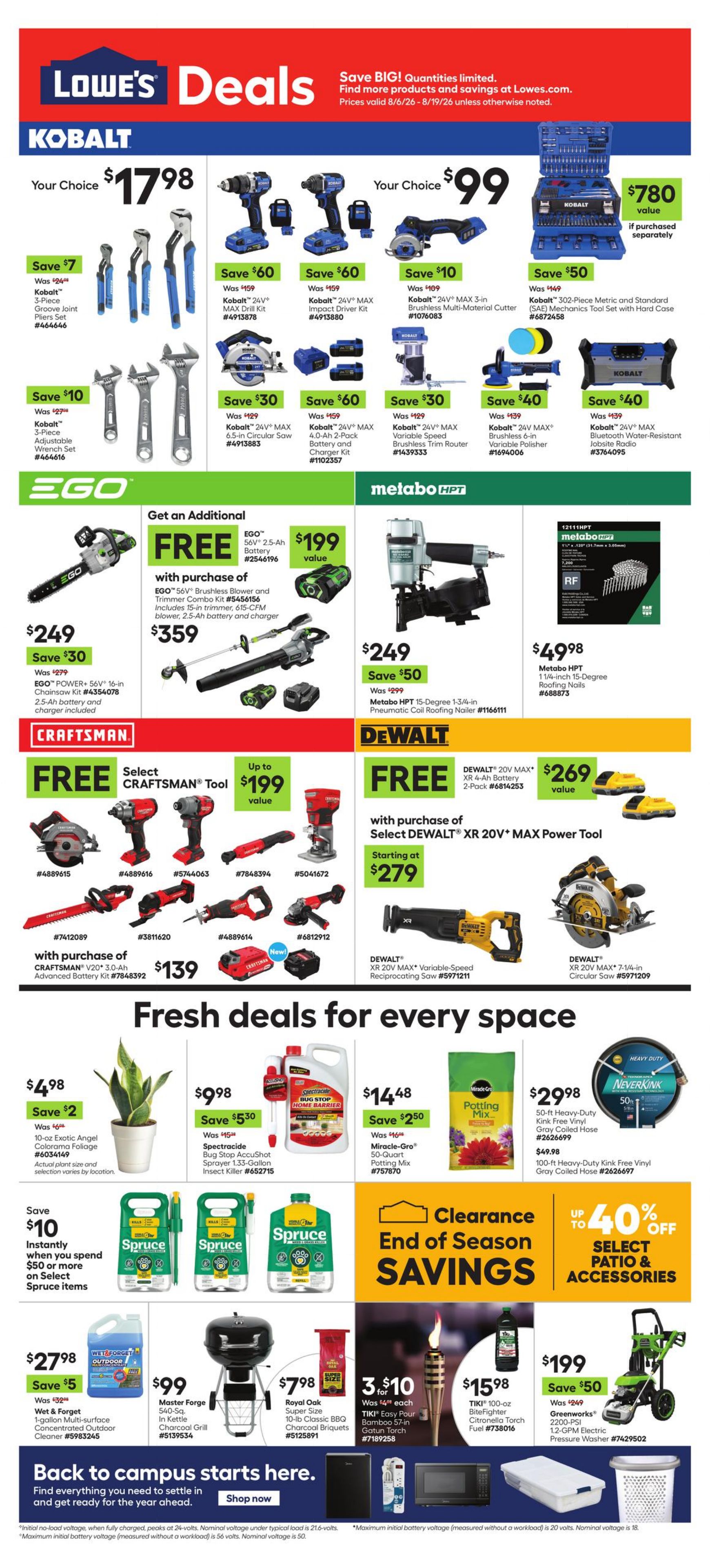 Catalogue Lowe's from 08/06/2026