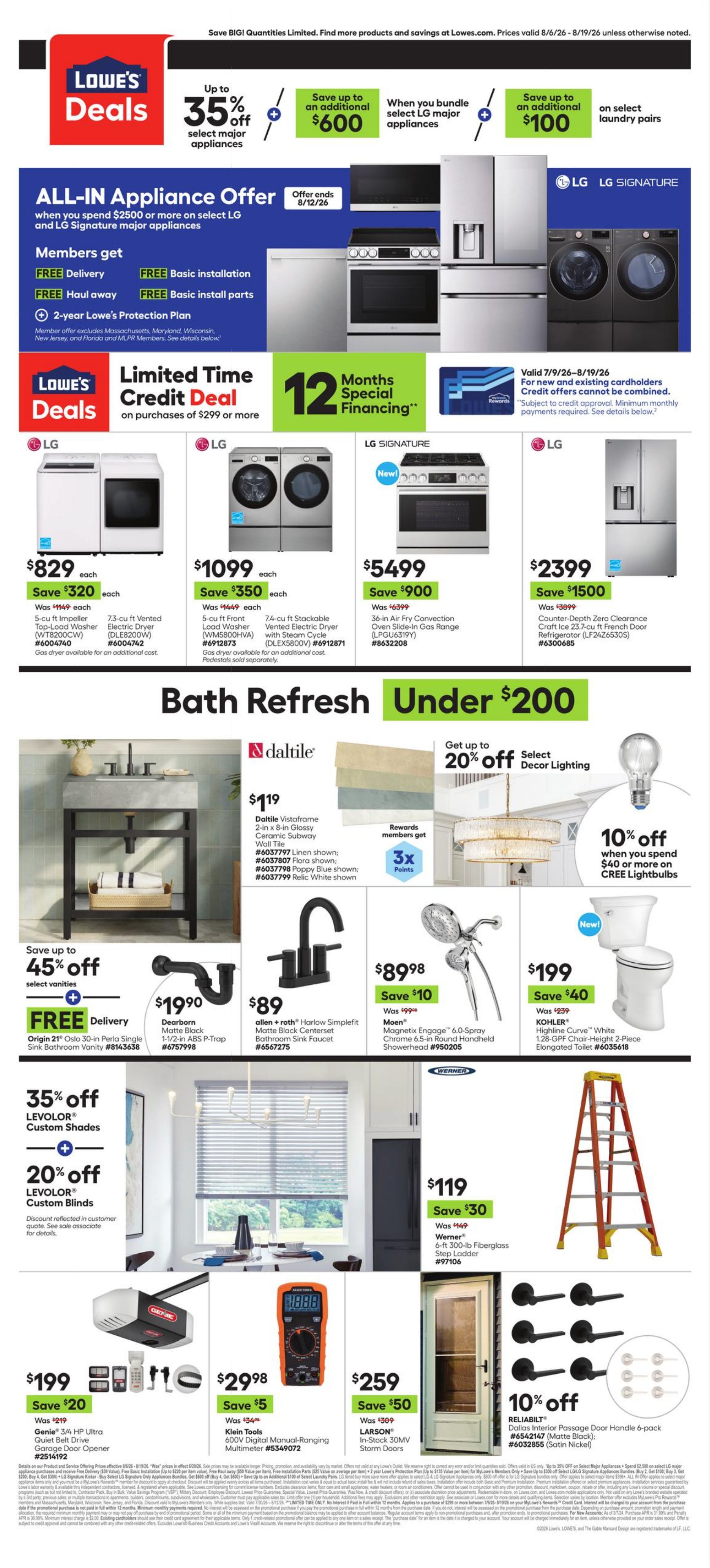 Catalogue Lowe's from 08/06/2026