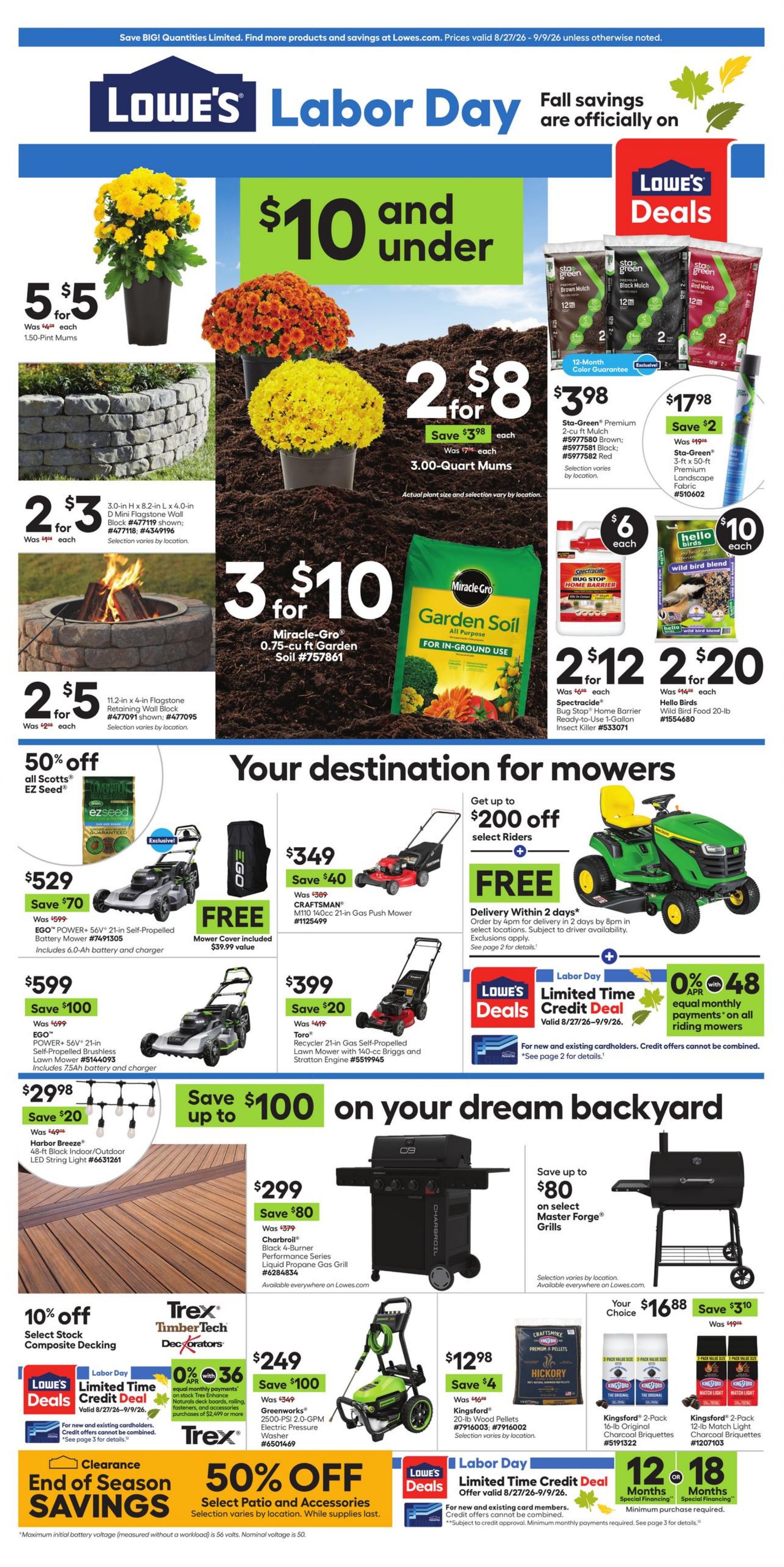 Catalogue Lowe's from 08/27/2026