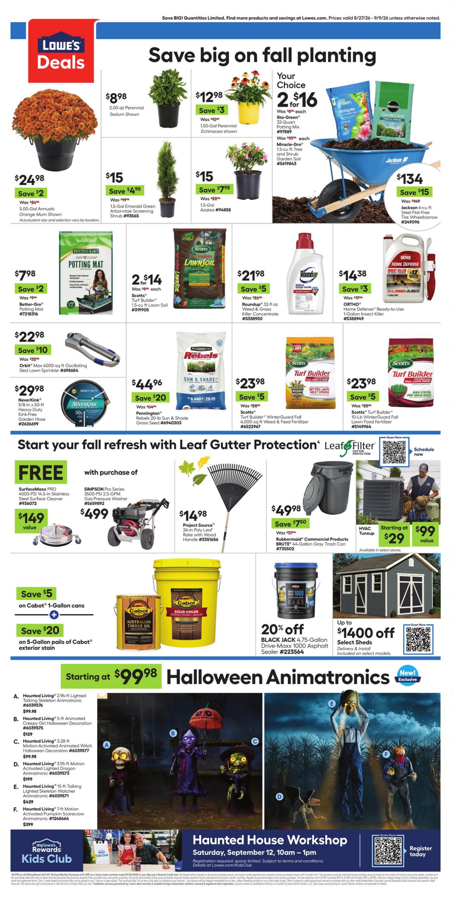 Catalogue Lowe's from 08/27/2026