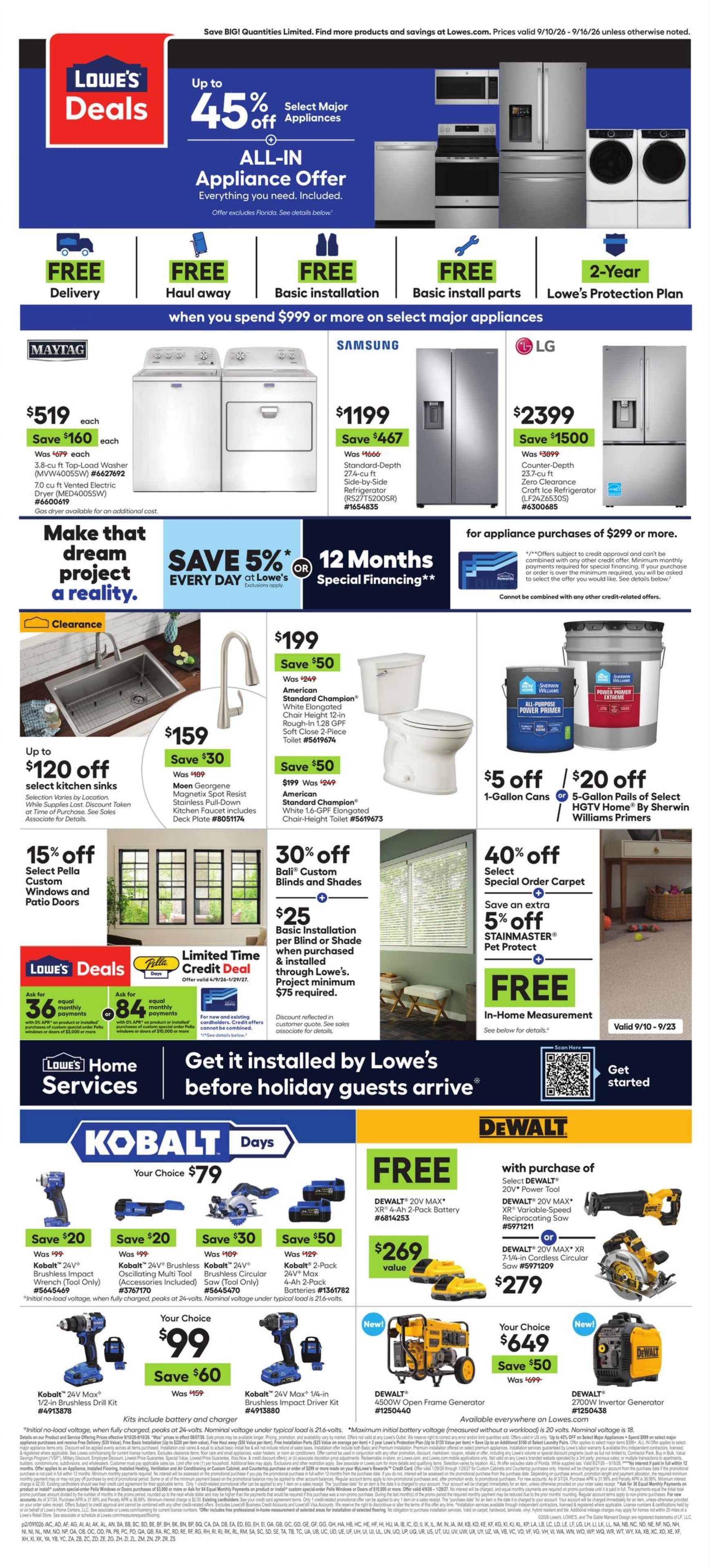 Catalogue Lowe's from 09/10/2026