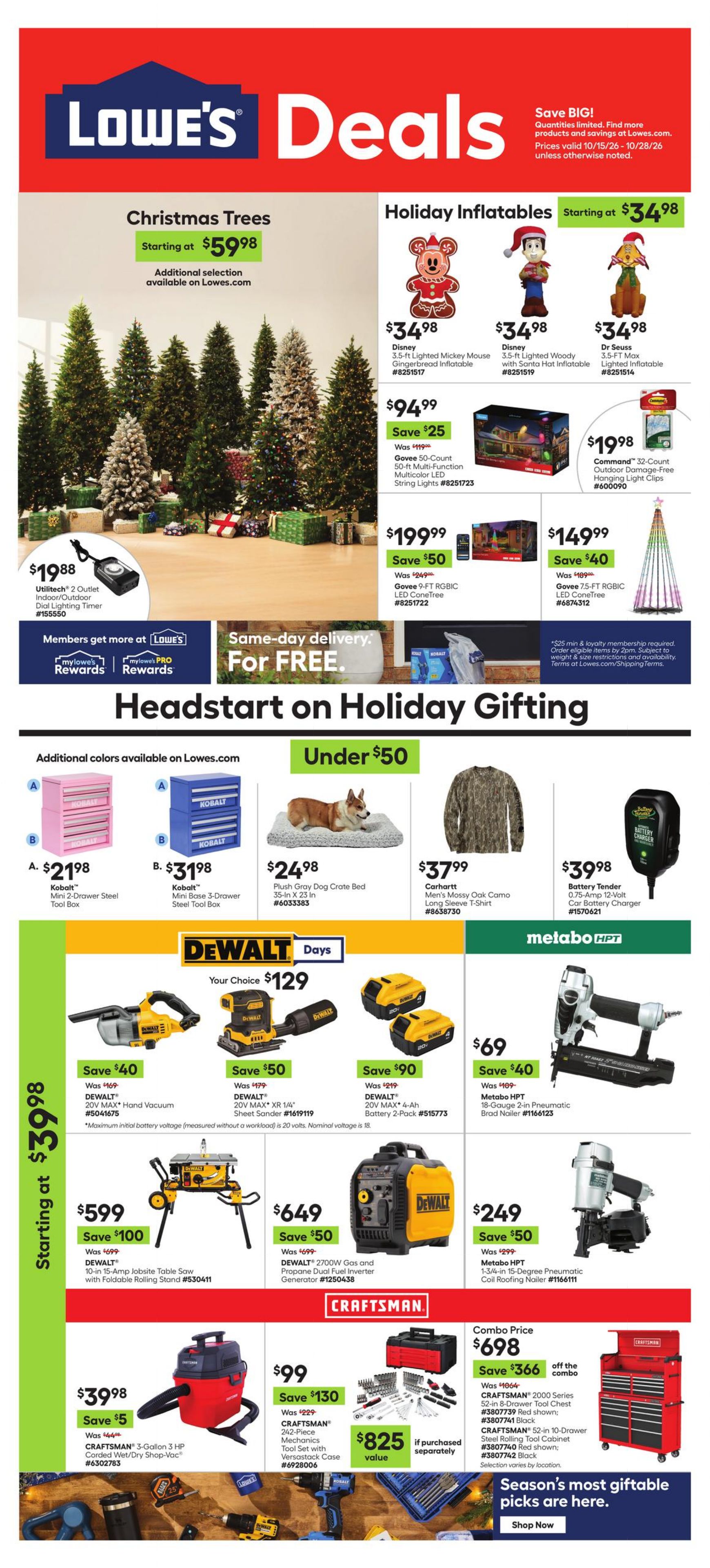 Catalogue Lowe's from 10/15/2026