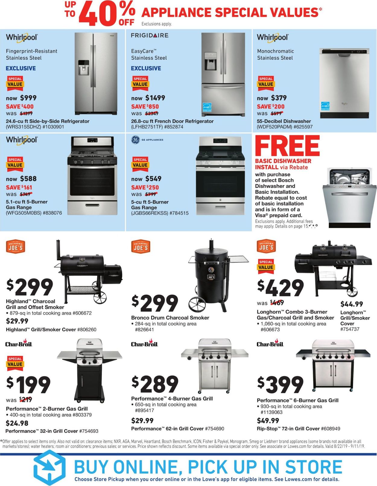 Catalogue Lowe's from 08/22/2019