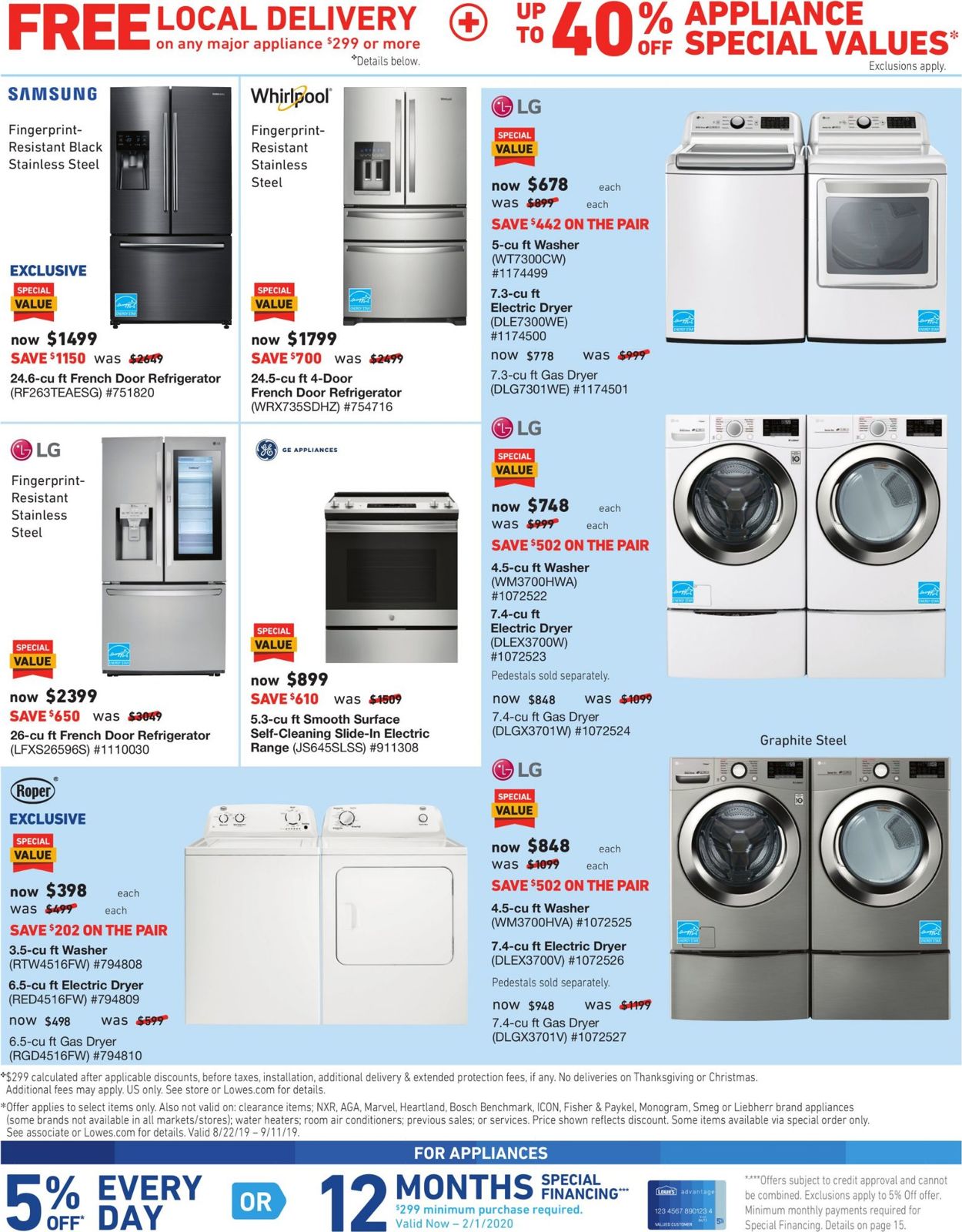 Catalogue Lowe's from 08/22/2019
