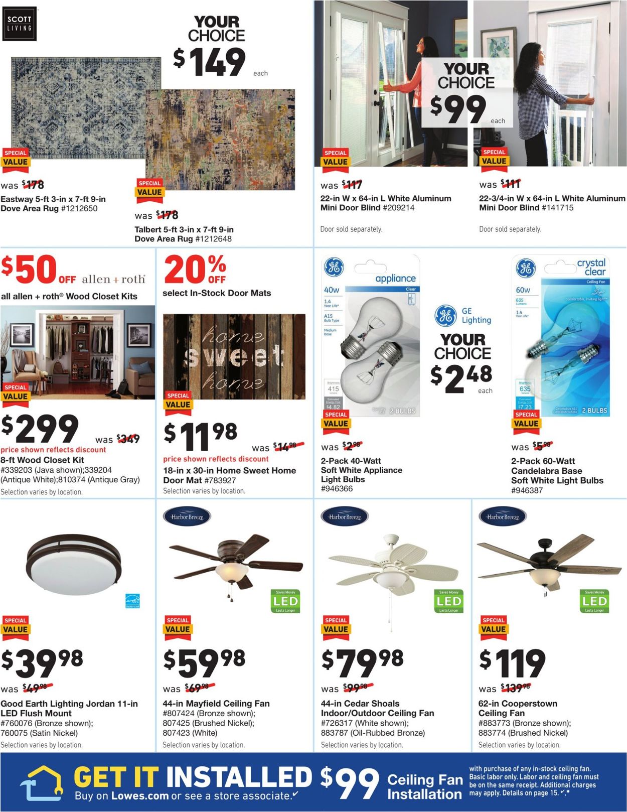 Catalogue Lowe's from 08/22/2019