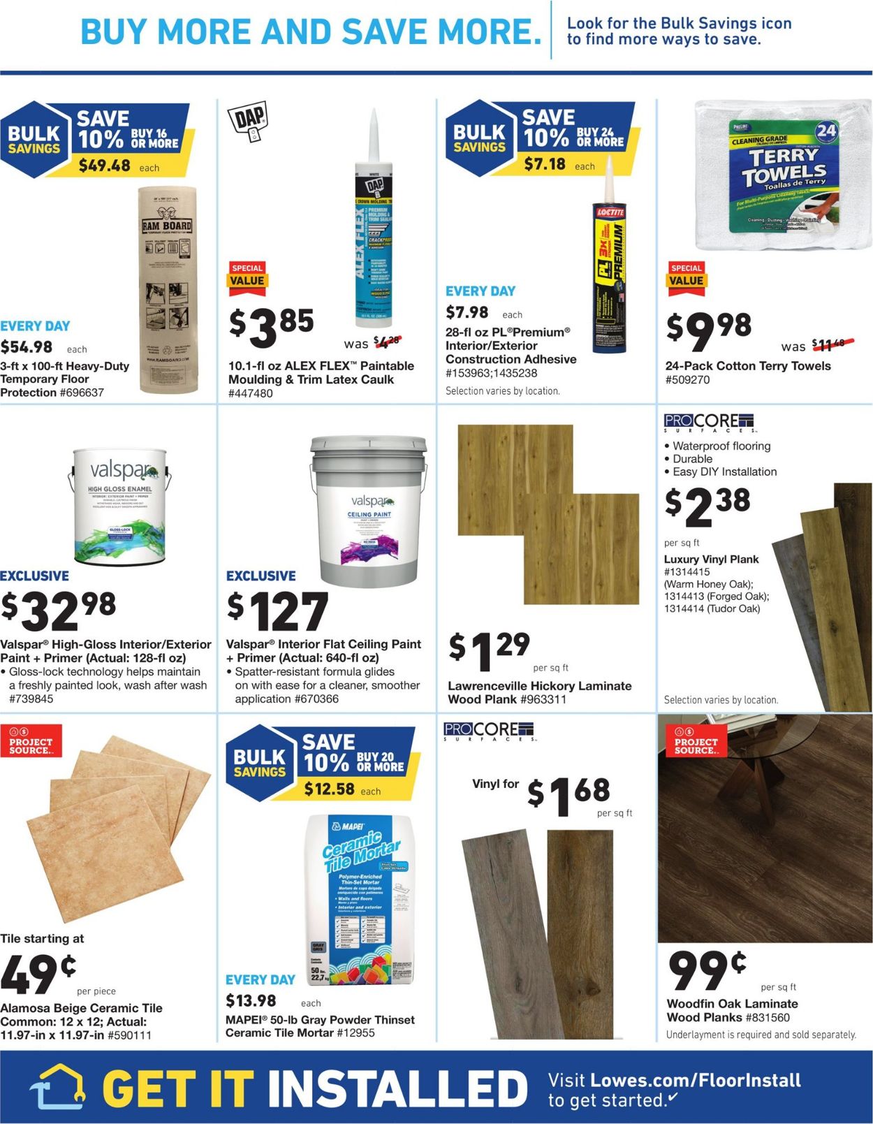 Catalogue Lowe's from 08/22/2019