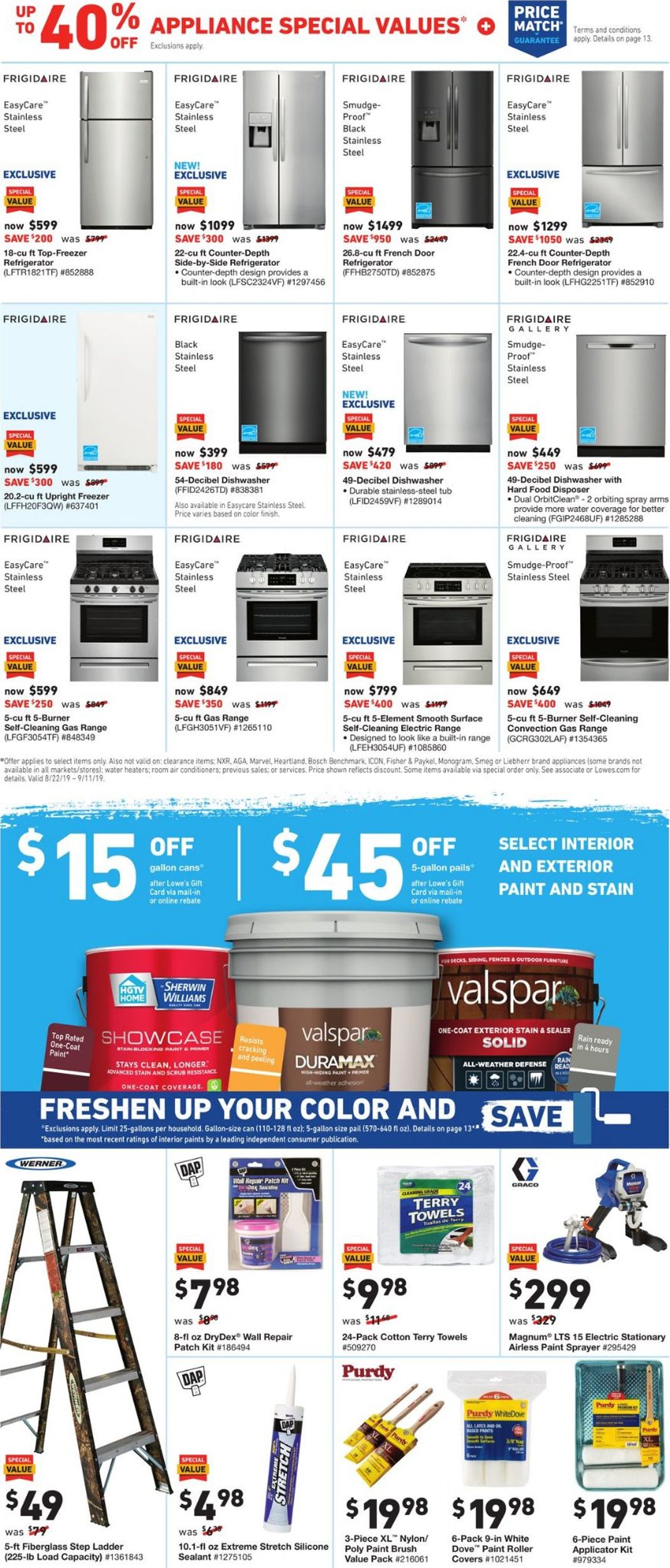 Catalogue Lowe's from 08/29/2019