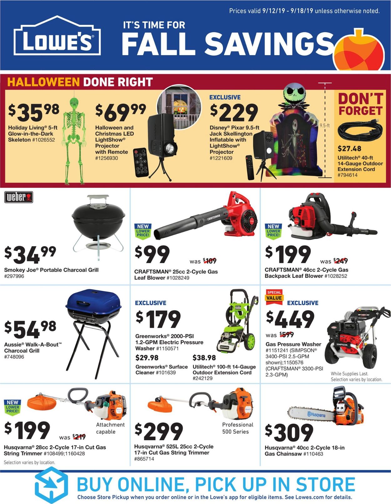 Lowe's Current weekly ad 09/12 09/18/2019