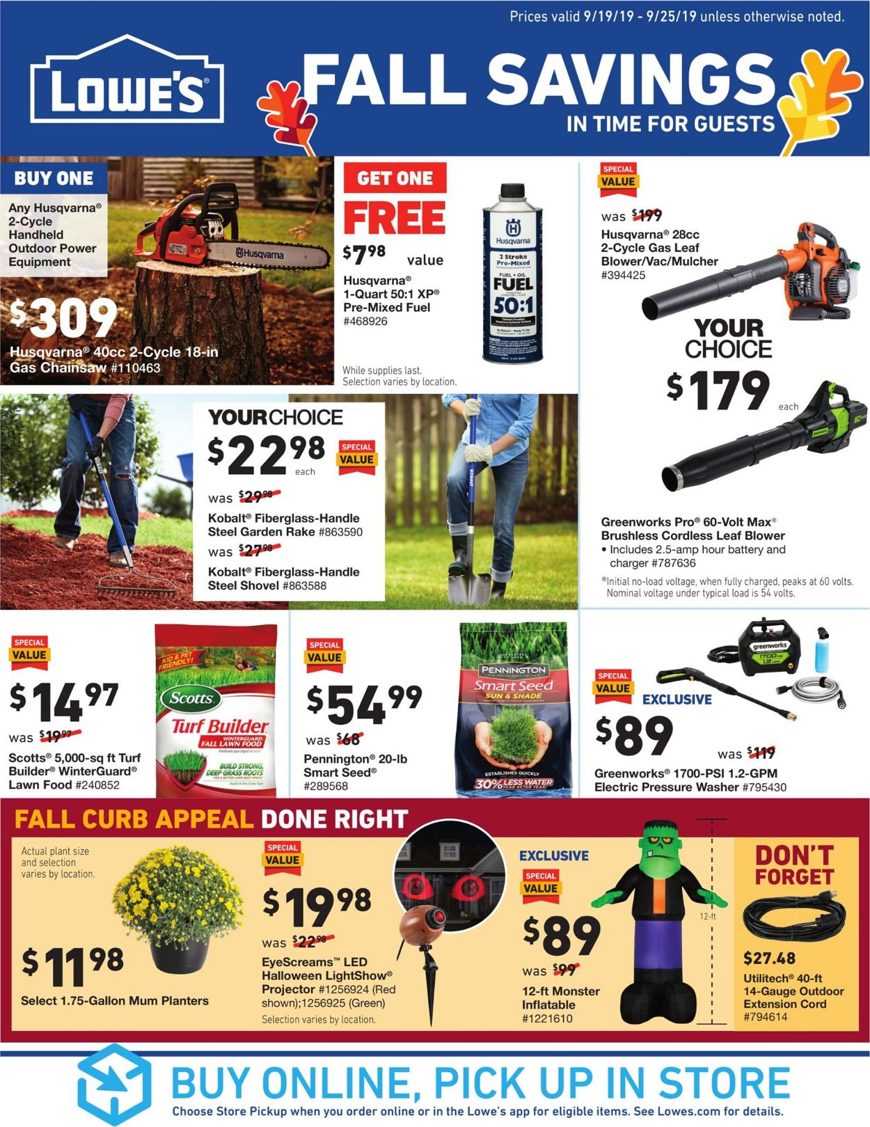 Catalogue Lowe's from 09/19/2019