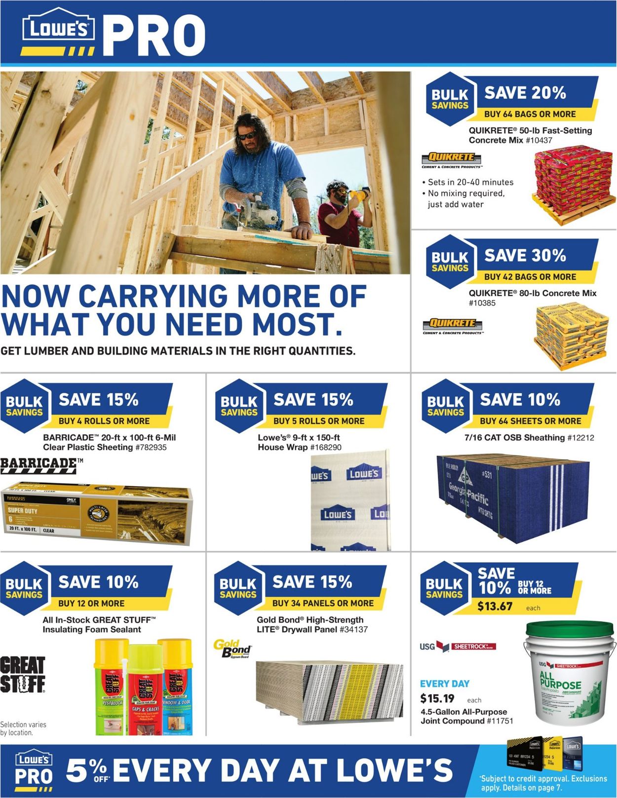 Catalogue Lowe's from 09/19/2019